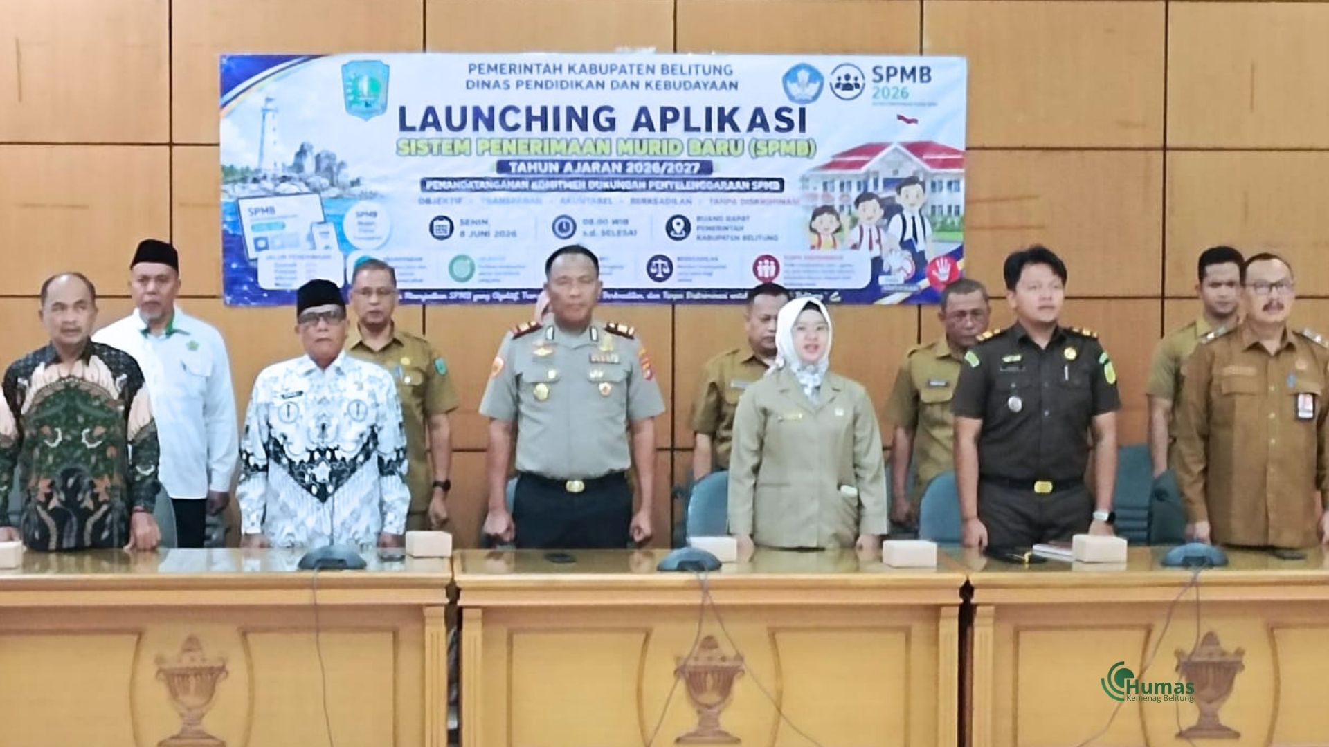 Bersama Pemda, Kakan Kemenag Belitung Teken Deklarasi Komitmen Bersama SPMB 2026/2027