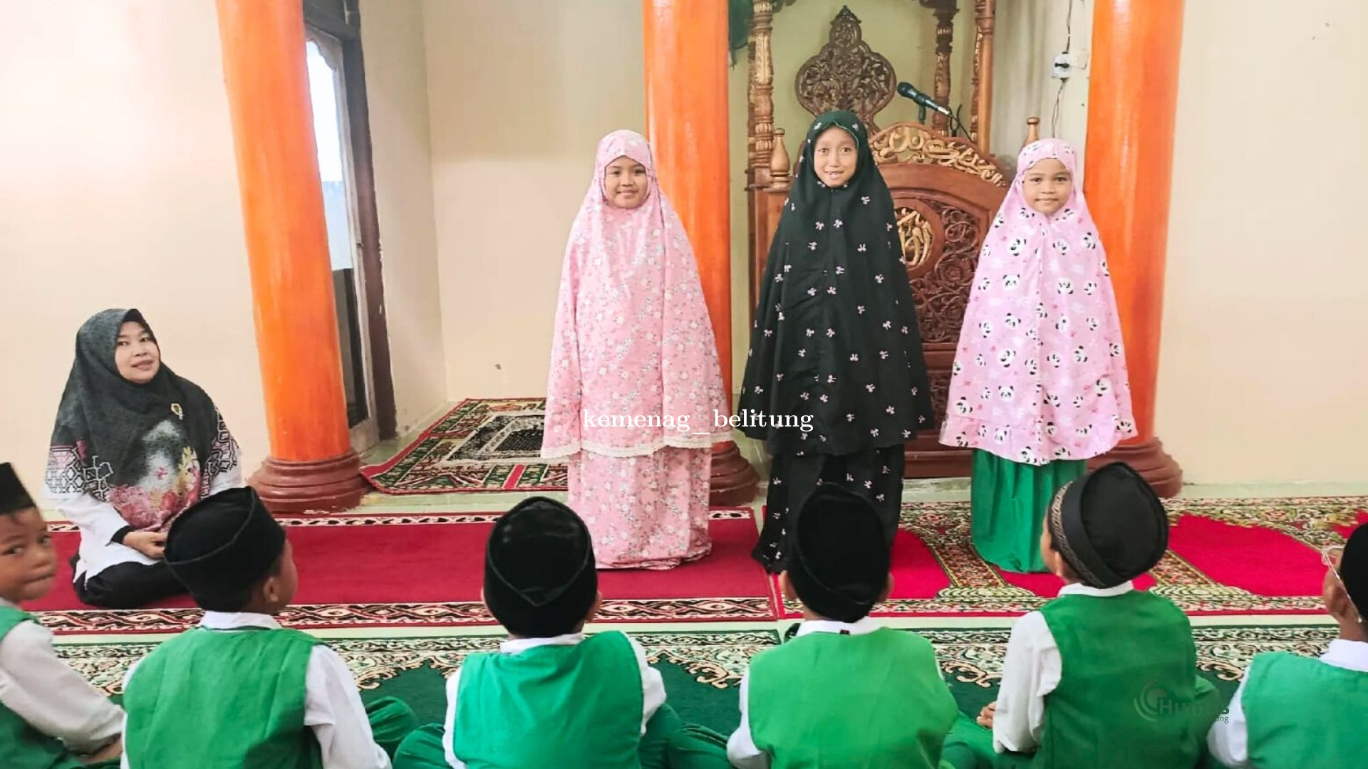 MIN 2 Belitung Gelar Sholat Dhuha, Hafalan Surah Pendek dan Kajian Puasa