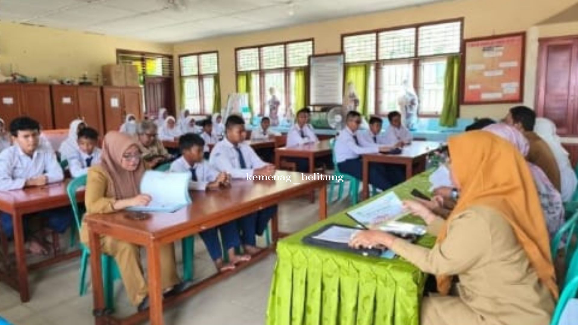 MTsN 1 Belitung Terima Kunjungan Tim Penilai Lomba PIK-R Segmentasi Berani dan Beraksi