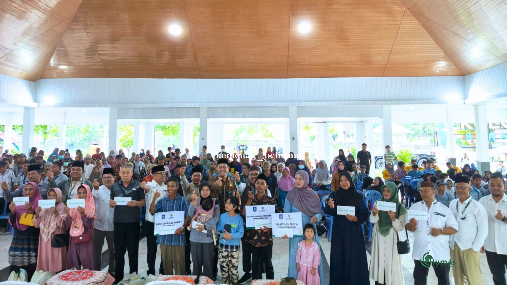 Kemenag Belitung Dampingi Penyaluran Zakat BAZNAS Provinsi Babel