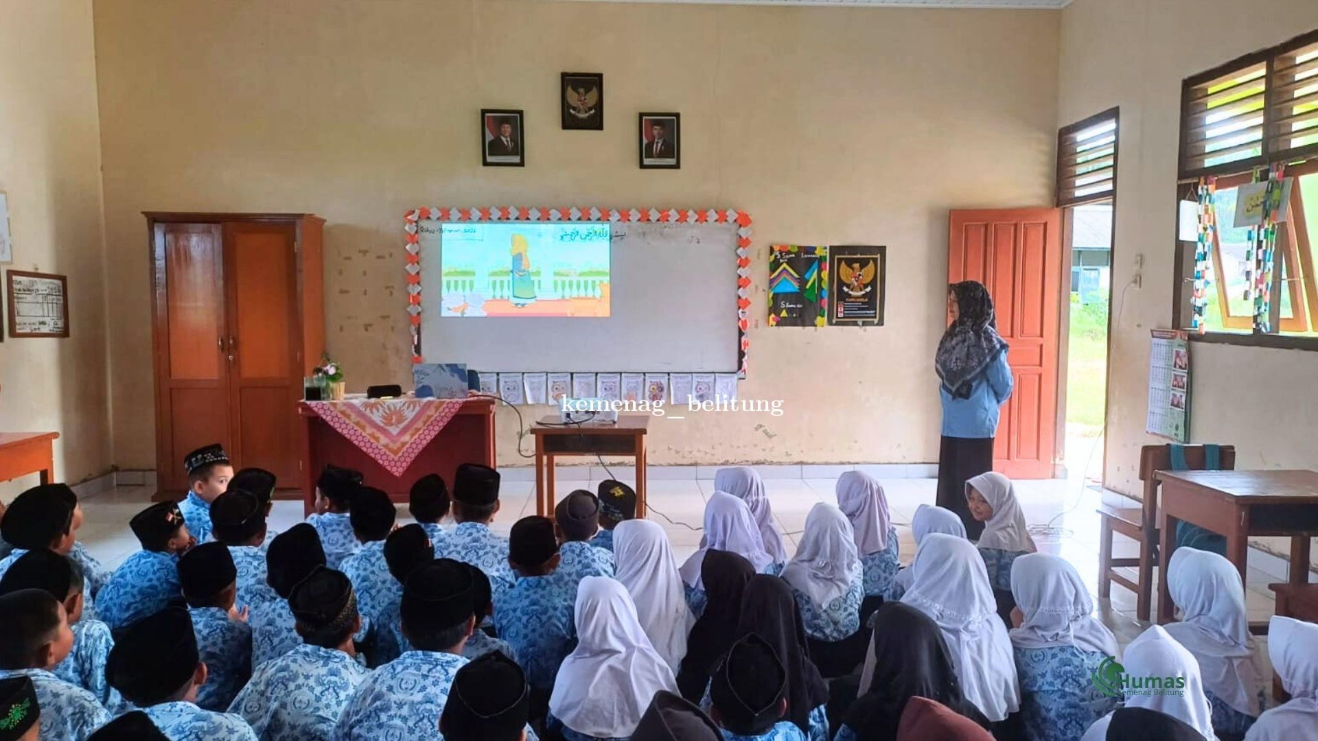 Warnai Ramadhan 1447 H, Siswa MIN 2 Belitung Kampus B Nobar Kisah Nabi
