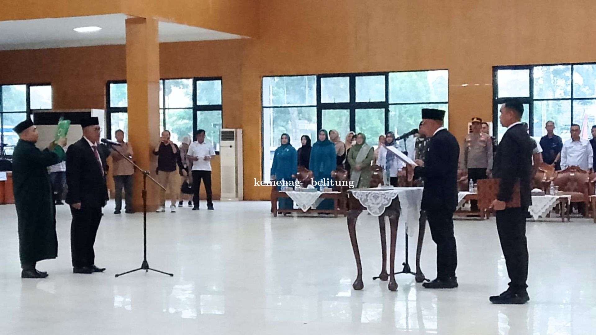 Sekda Baru Belitung Resmi Dilantik, KUA Tanjungpandan Pimpin Pengukuhan Sumpah