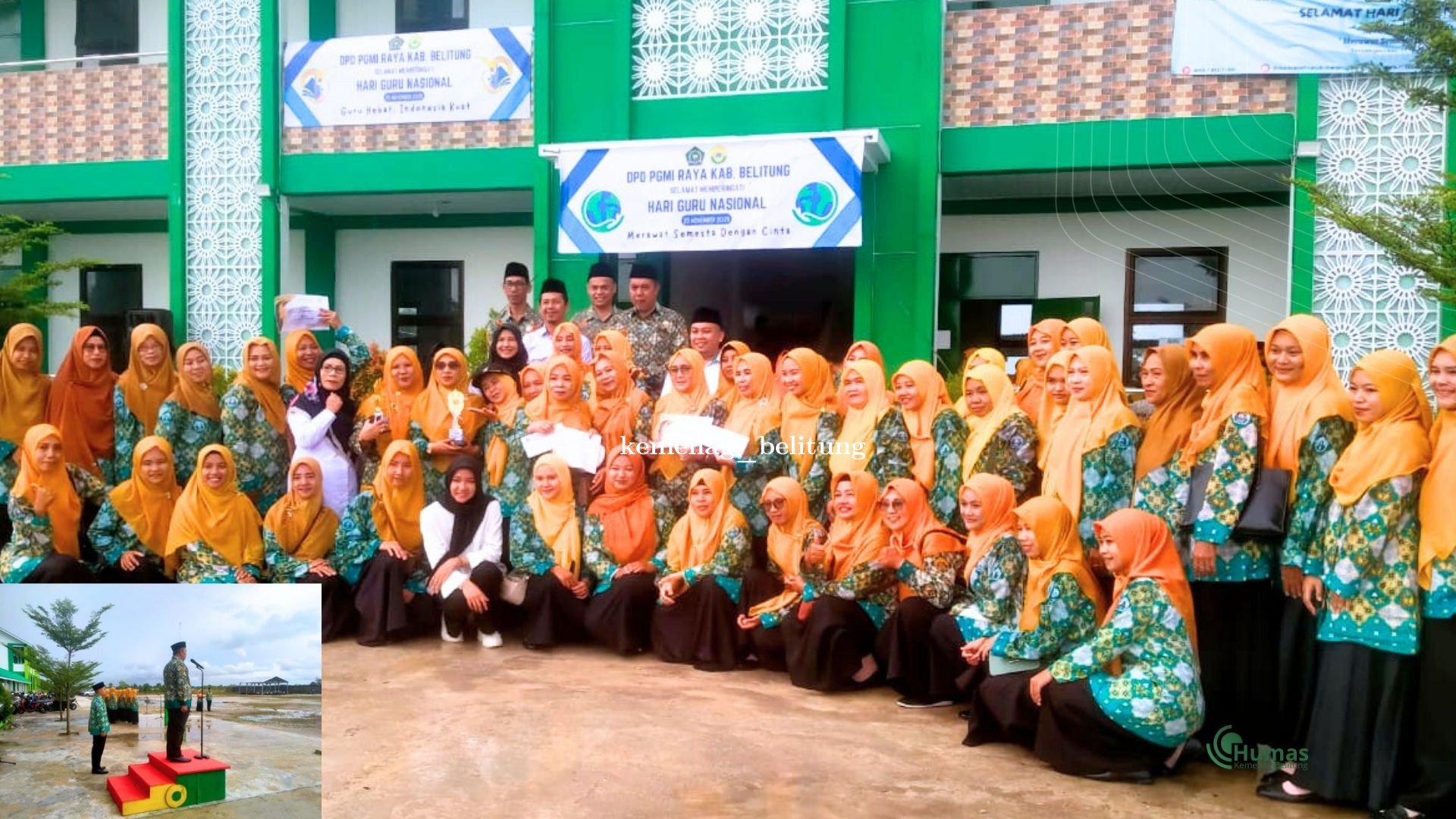 Kepala Kemenag Belitung Jadi Pembina Upacara Hari Guru Nasional ke-80 di MAN 1 Belitung