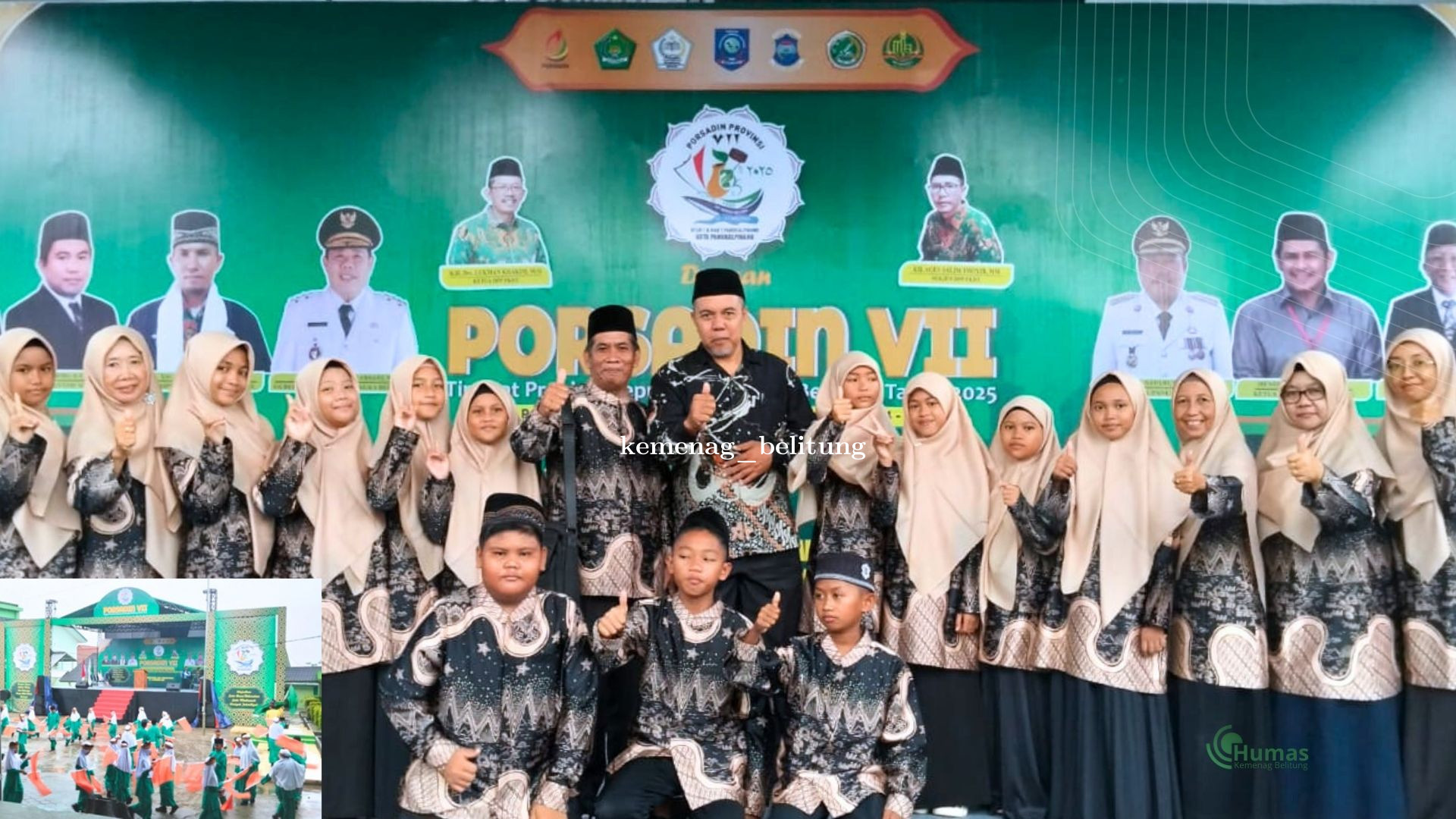Beri Semangat Santri, Kepala Kemenag Belitung Hadiri Pembukaan PORSADIN VII Tingkat Provinsi