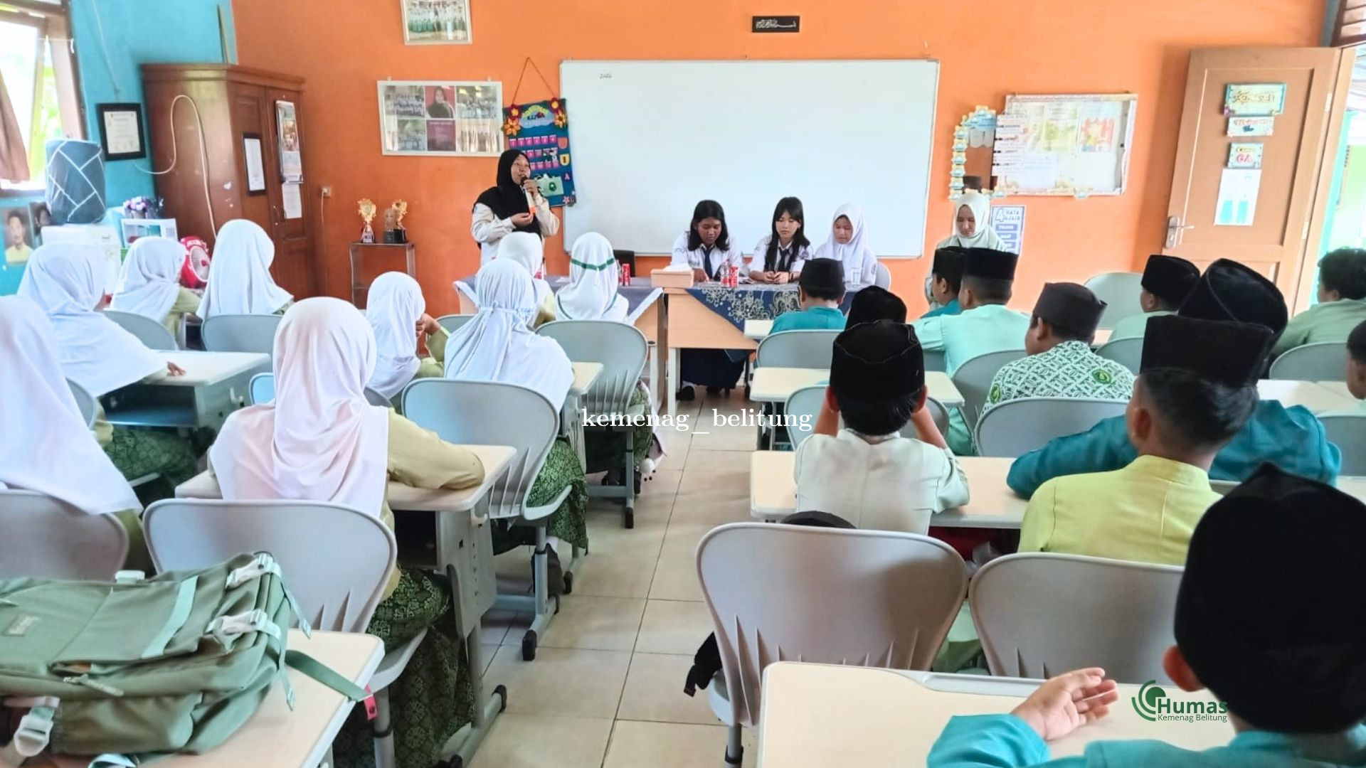 SMP PGRI 1 Tanjungpandan Sosialisasikan SPMB di MIN 1 Belitung