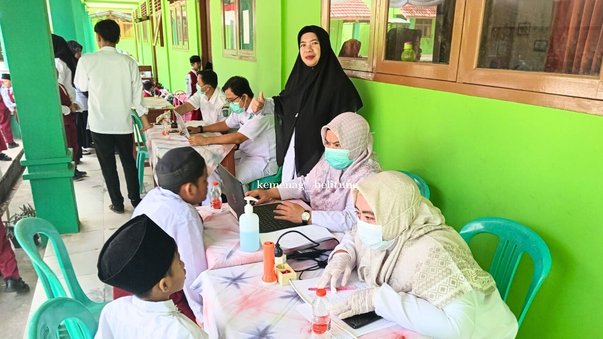 MIN 1 Belitung Gelar Pemeriksaan Kesehatan Gratis bagi Siswa Bersama Puskesmas Air Saga