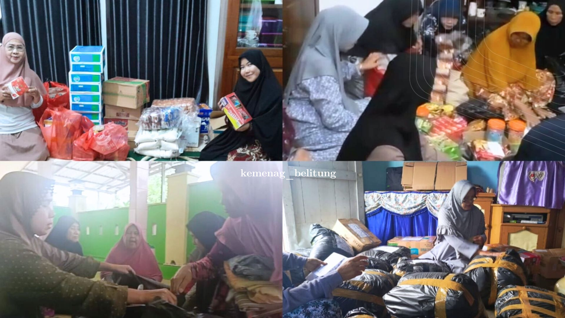 Solidaritas Jamaah Majelis Taklim Belitung Kirim Ratusan Kilogram Bantuan Korban Bencana di Aceh