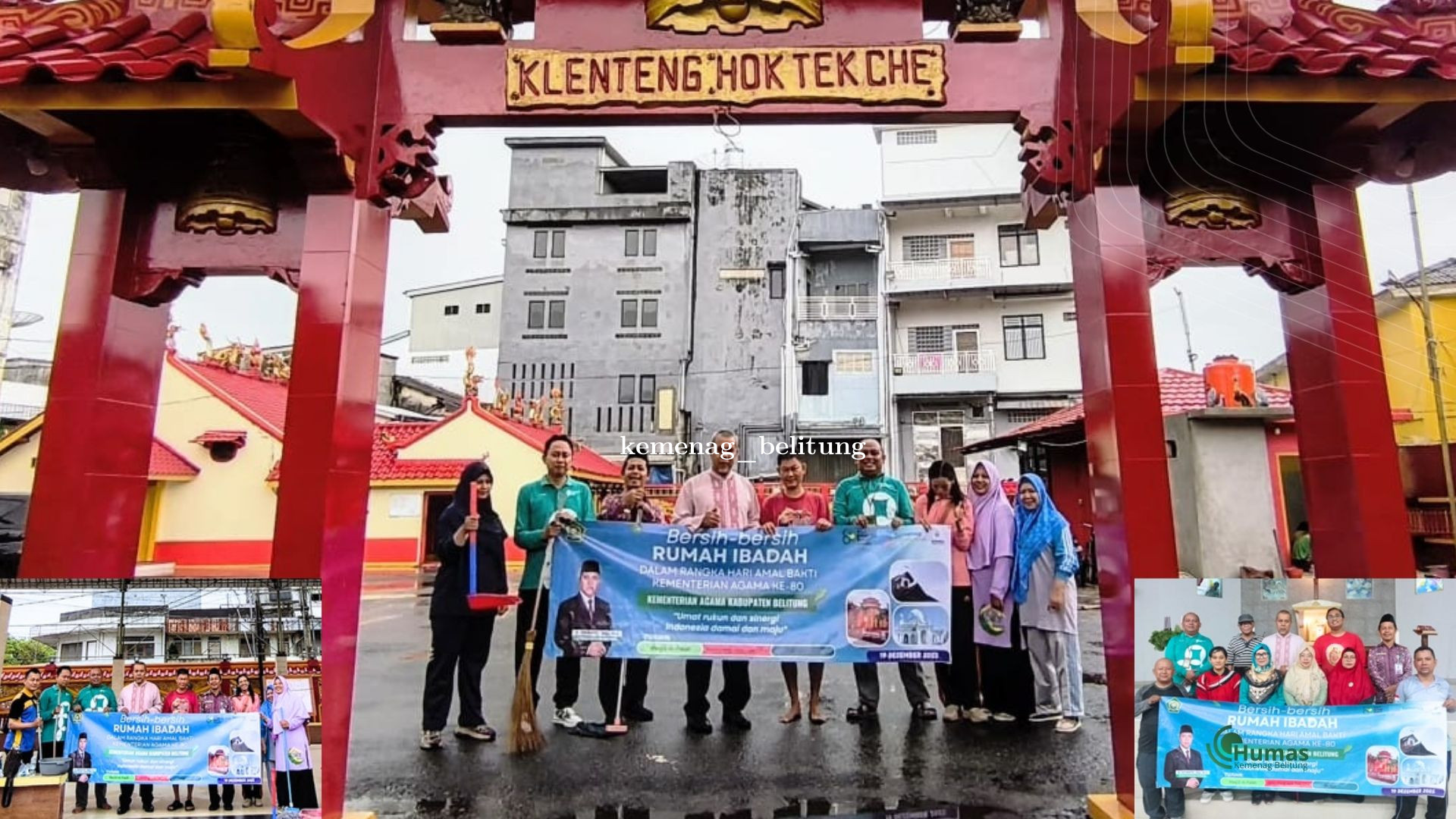 Semarak HAB ke-80 Kementerian Agama, Kemenag Belitung Perkuat Kerukunan Lewat Bersih Rumah Ibadah