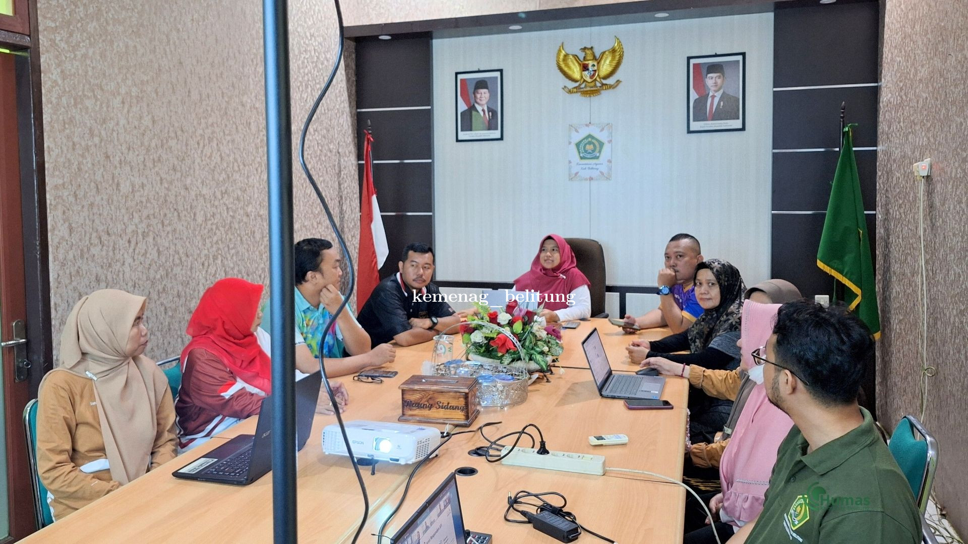 ASN Kemenag Belitung Ikuti Internalisasi Penguatan Integritas via Zoom