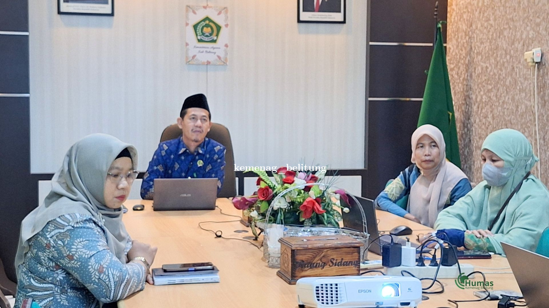 Kemenag Belitung Ikuti Tindak Lanjut Pembahasan Data Dukung ABT 2025 via Zoom