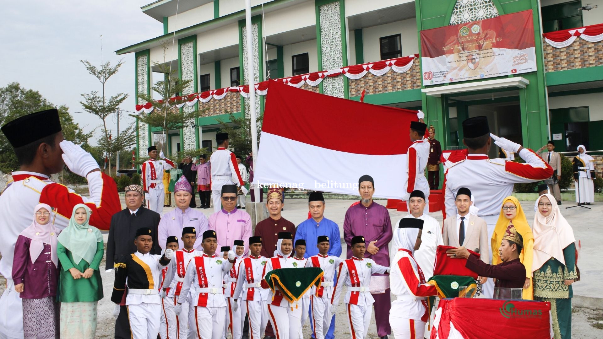 Kemenag Belitung Gelar Upacara HUT RI ke-80, Proklamasi Kemerdekaan Dikumandangkan