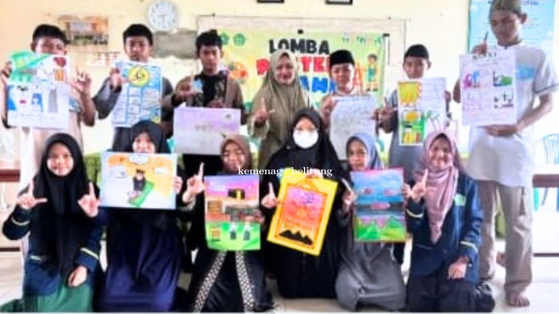 Semarak Maulid Nabi, MTsN 1 Belitung Gelar Lomba Tilawah, Tahfidz, dan Poster Islami