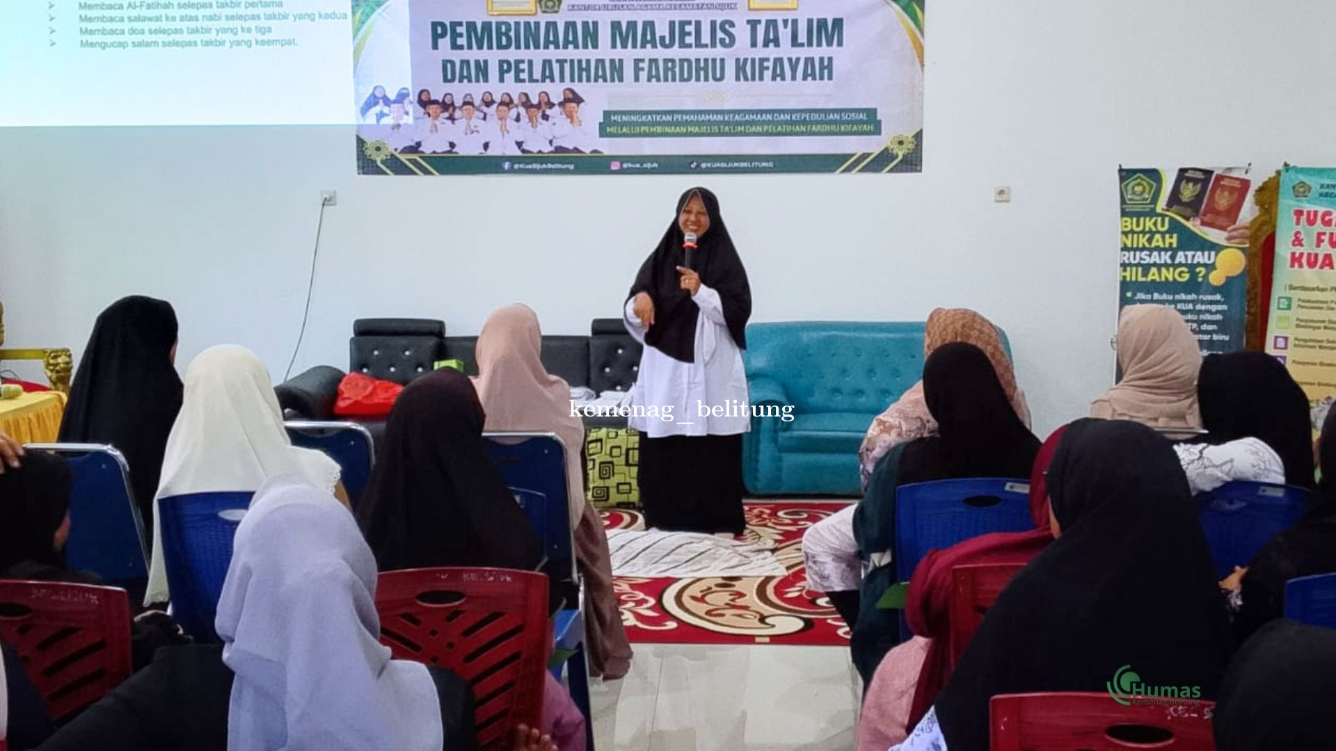 KUA Sijuk Opening Pelatihan Fardhu Kifayah, Siap Road Show ke Majelis Taklim dan Sekolah