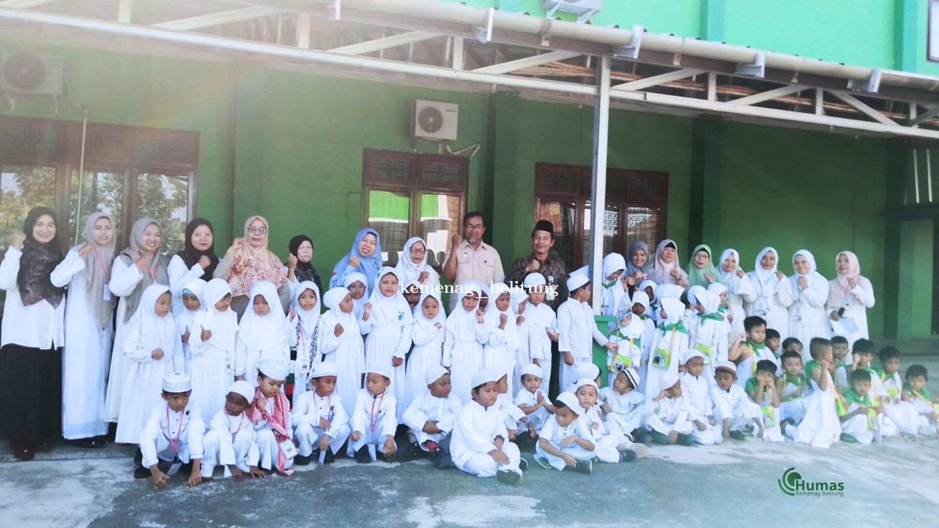 Kemenag Belitung Bimbing Manasik Haji Perdana 60 Jamah Cilik RA NU, ABA X dan XI Belitung