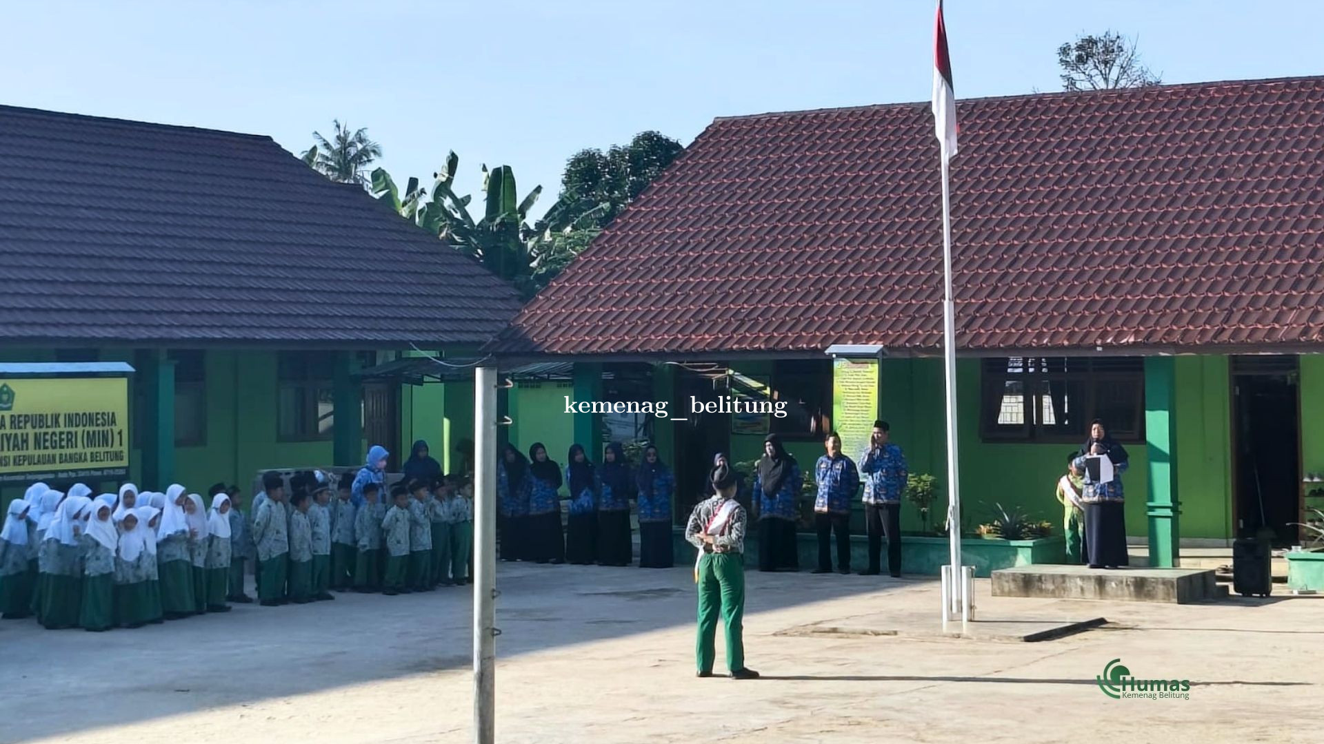 MIN 1 Belitun Gelar Upacara Peringatan Harkitnas ke-118