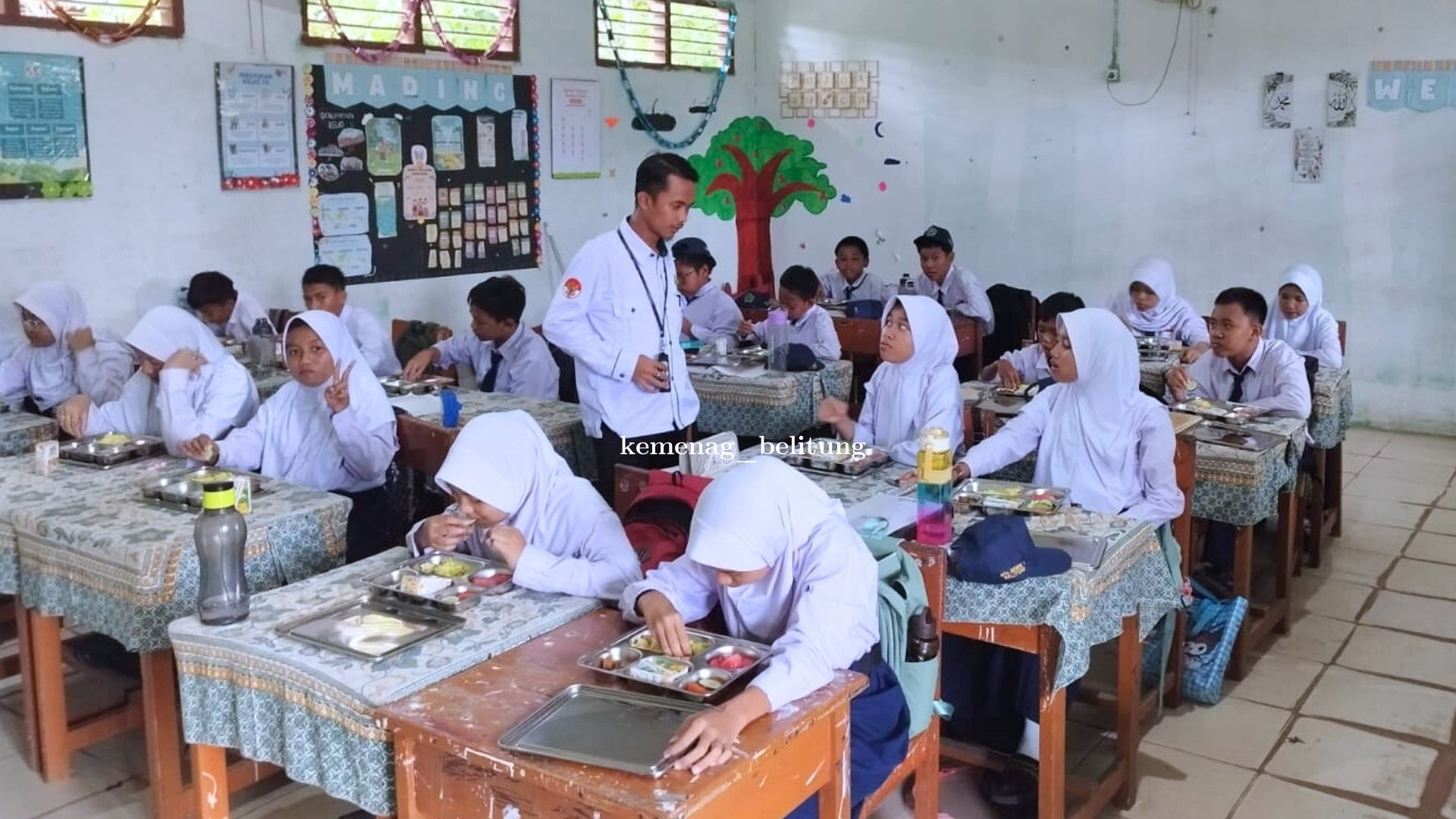 MTsN 1 Belitung Wujudkan Kepedulian Gizi Siswa Lewat Program MBG