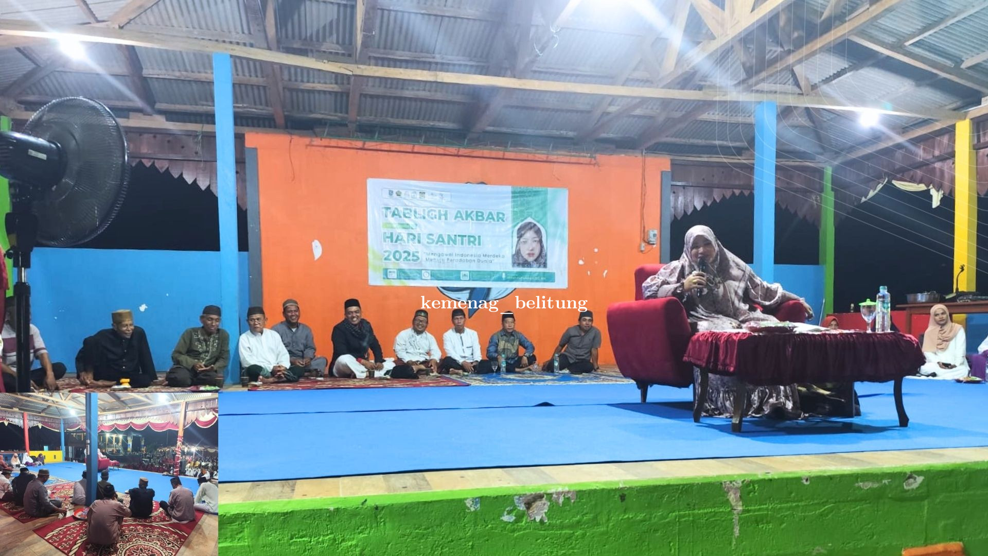 KUA Selat Nasik Gelar Tabligh Akbar Peringatan Hari Santri 2025