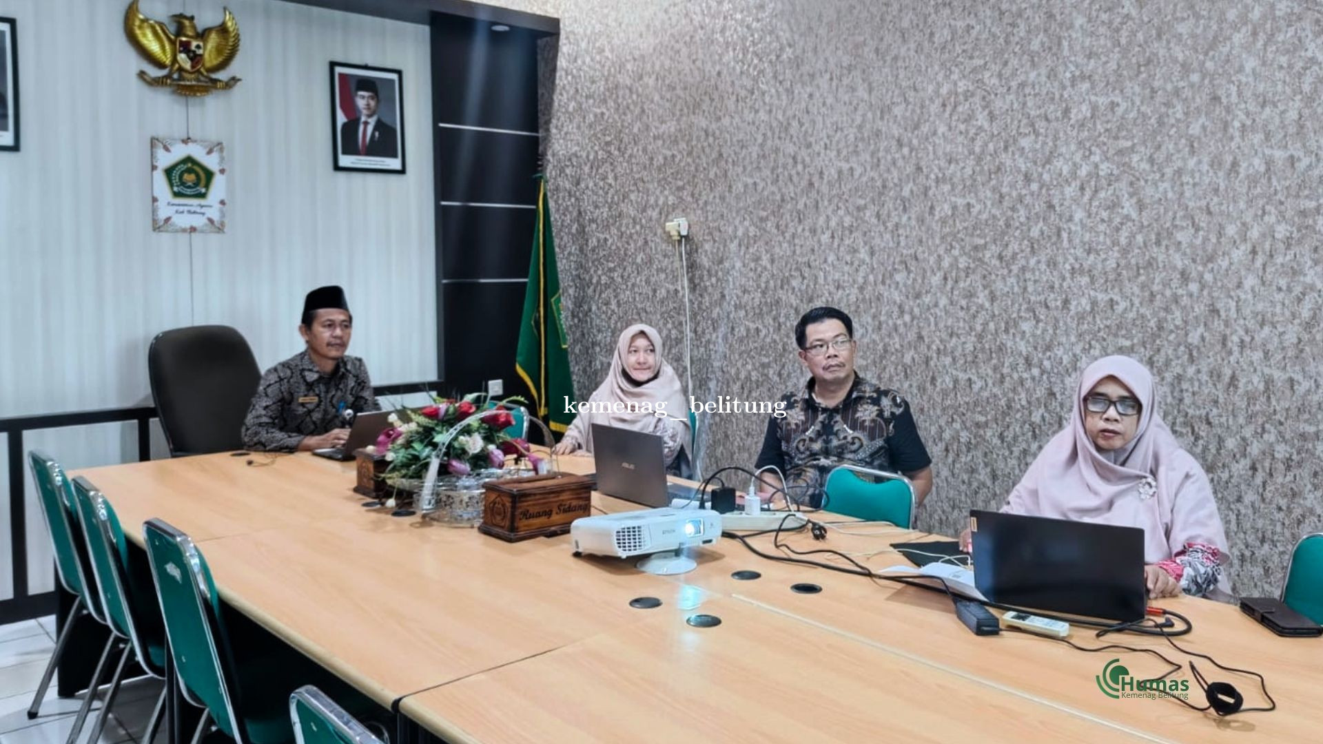 Lelang Virtual BMN Kemenag Belitung melalui Google Meet Dorong Efisiensi Pengelolaan Aset