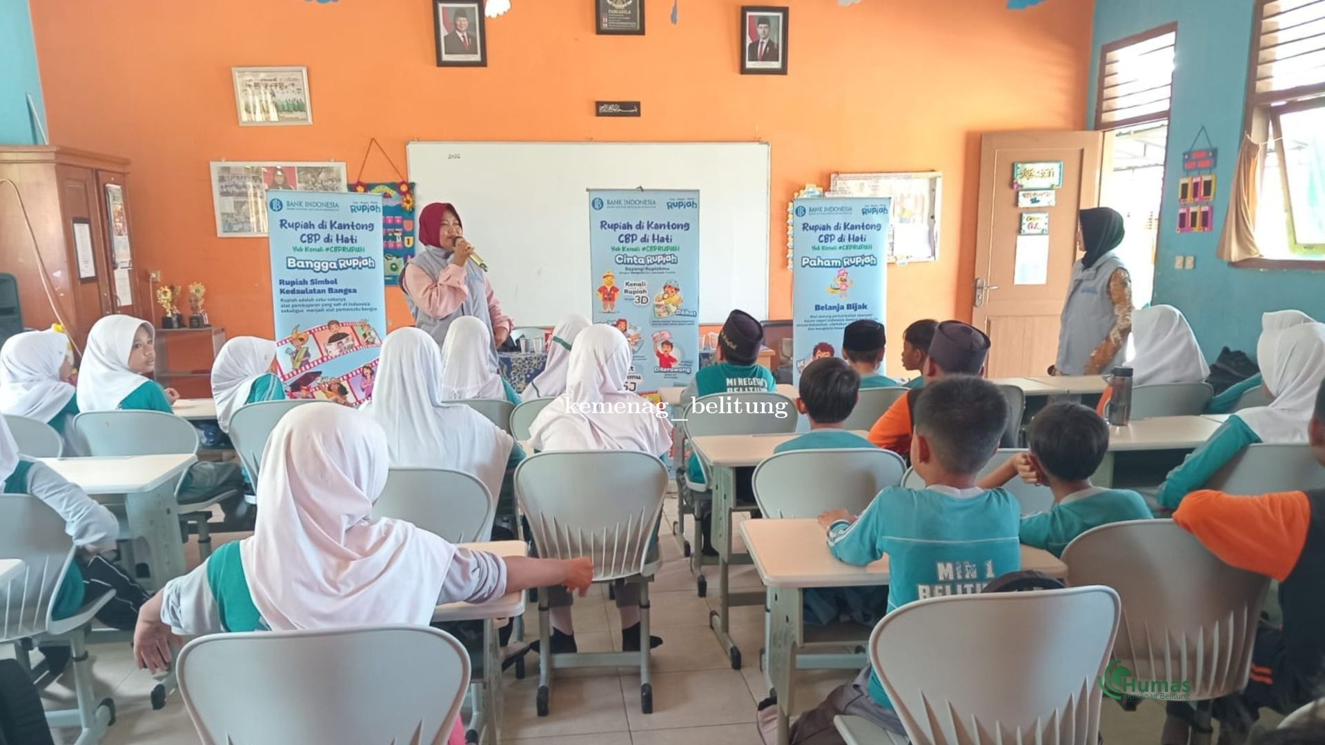 Sosialisasi Cinta, Bangga, dan Paham Rupiah di MIN 1 Belitung
