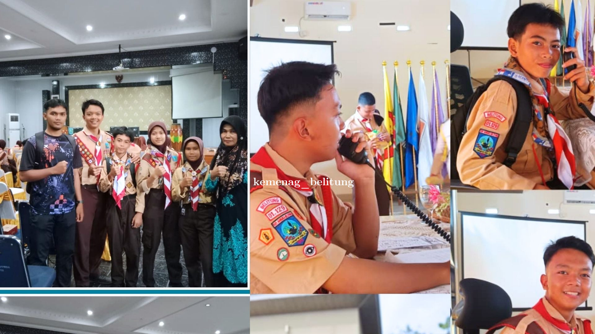 Gudep Pramuka MTsN 1 Belitung Ikuti Kegiatan JOTA Kwartir Cabang Belitung 2025