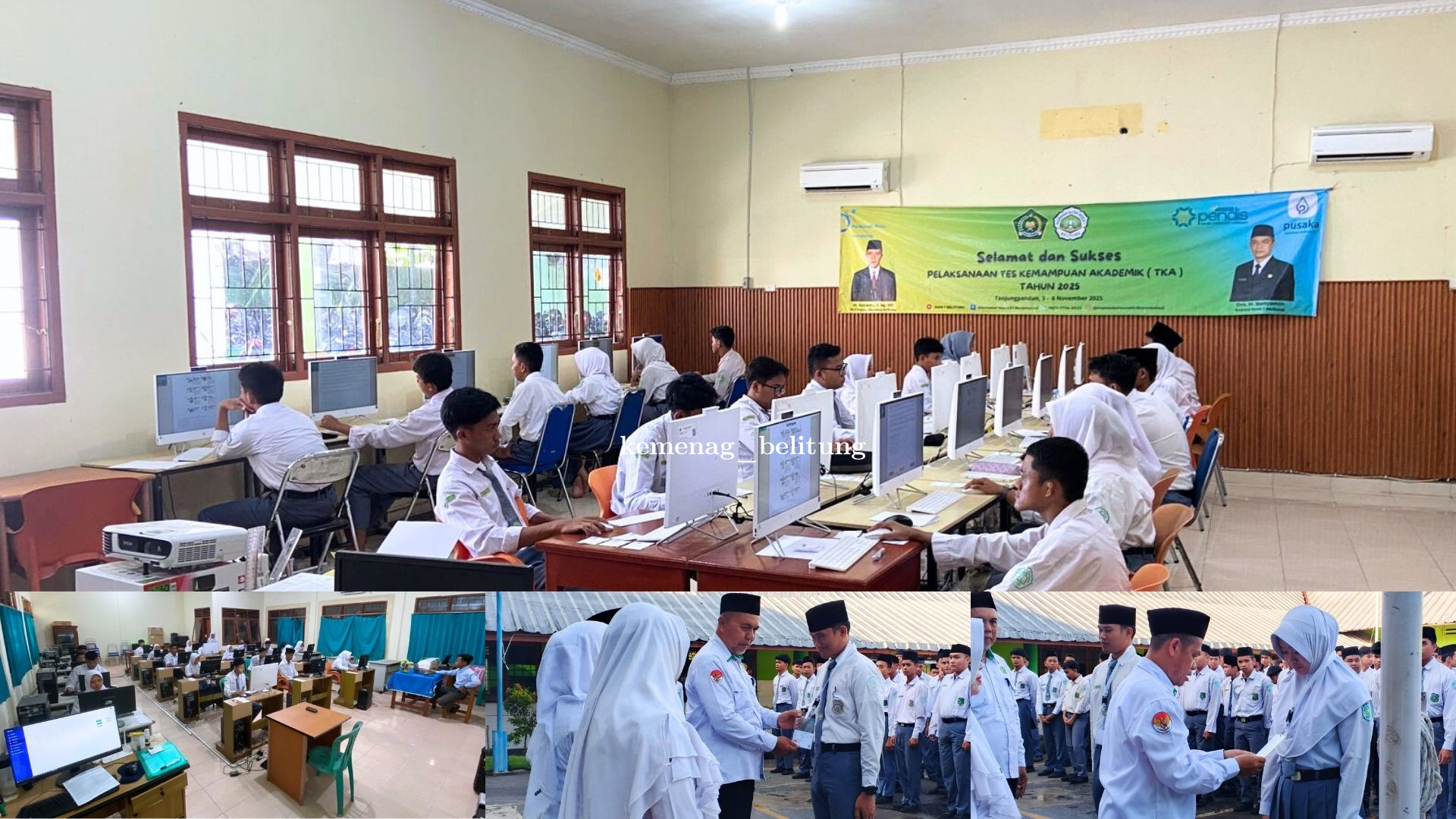 MAN 1 Belitung Gelar Tes Kemampuan Akademik: Dibuka Resmi oleh Plt. Kepala Kemenag Belitung