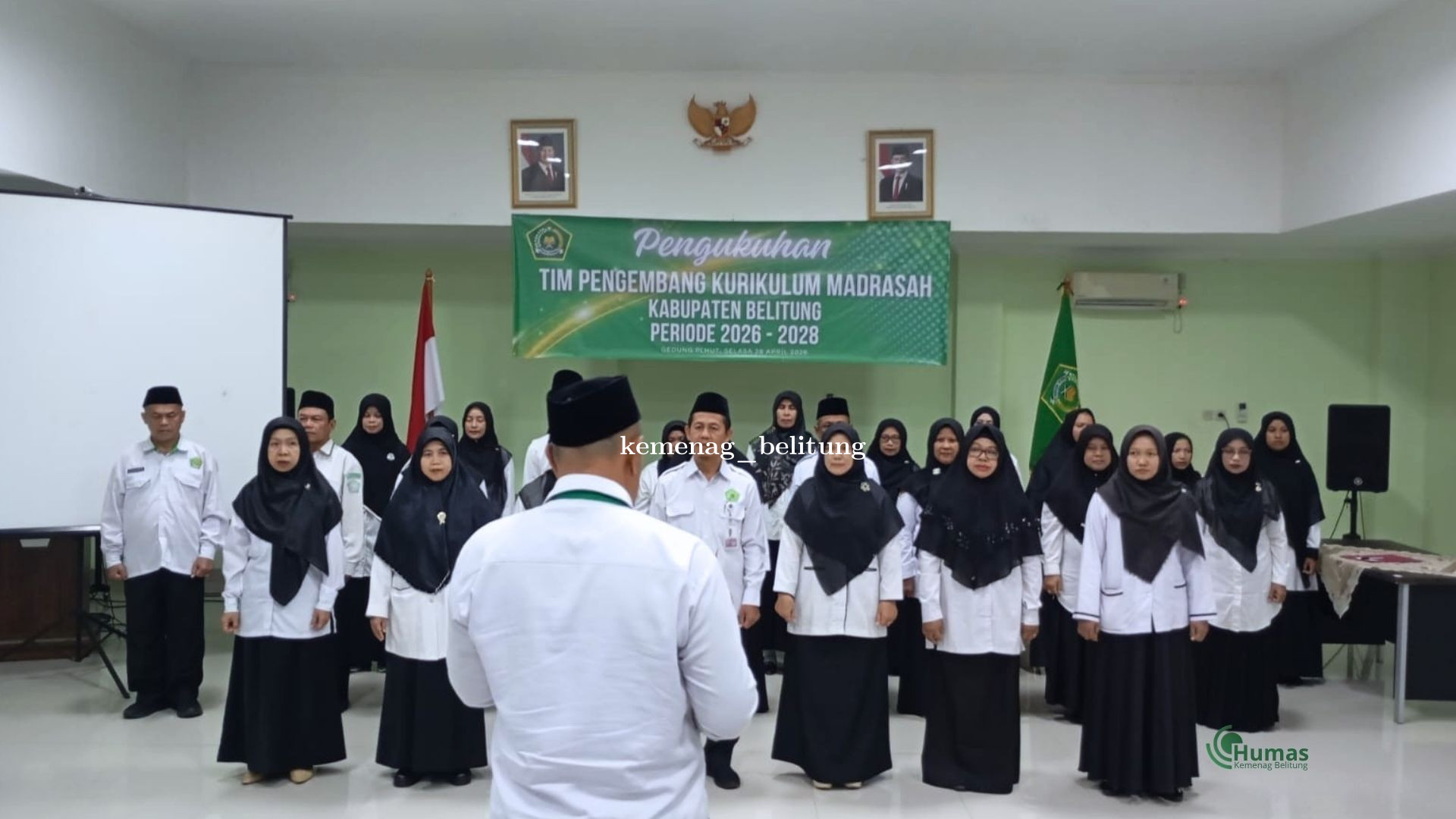 Pengukuhan Tim Pengembang Kurikulum Madrasah, Kemenag Belitung Perkuat Arah Pendidikan