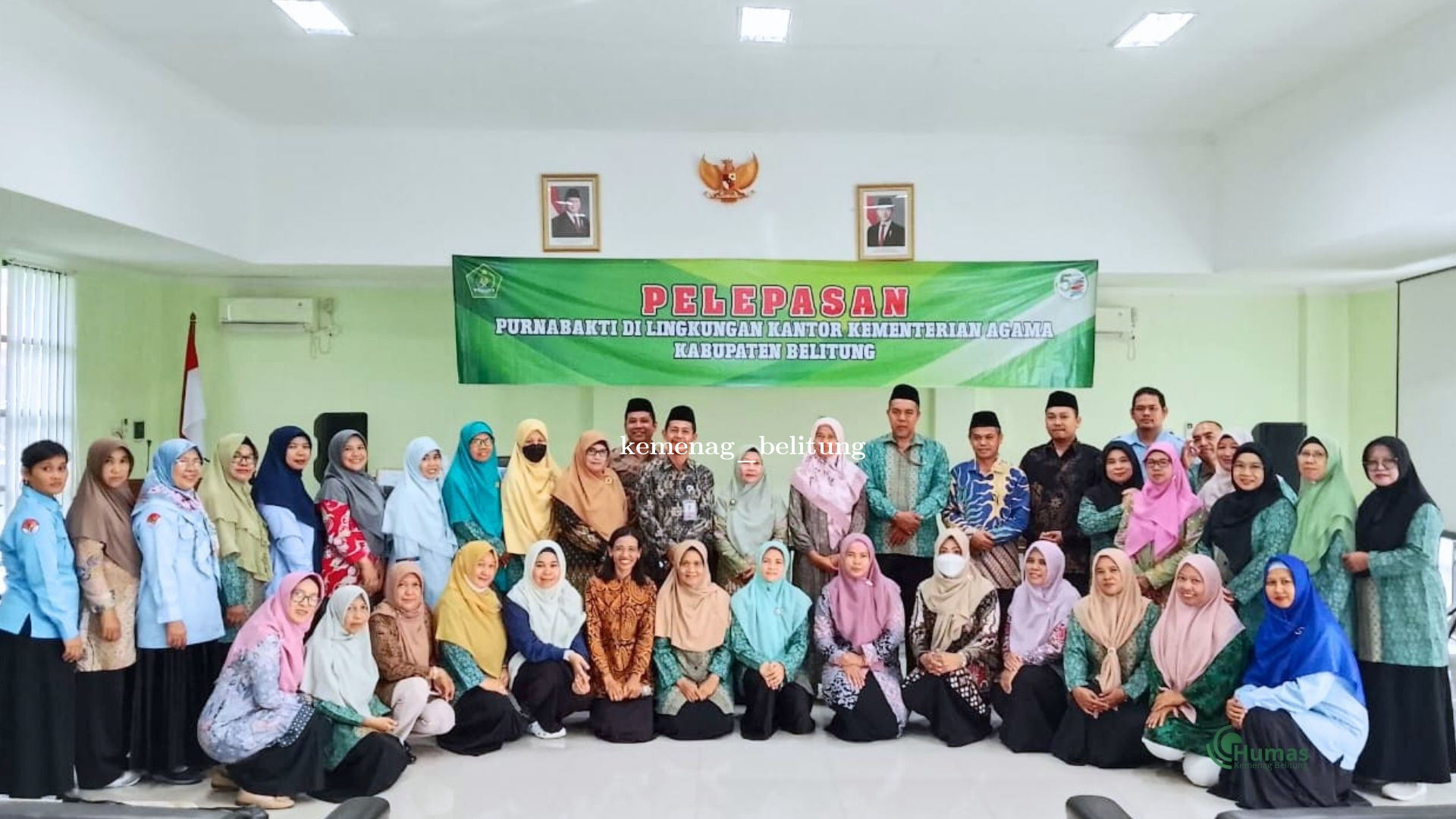 Kemenag Belitung Lepas ASN Purnabakti, Tekankan Dedikasi dan Silaturahim