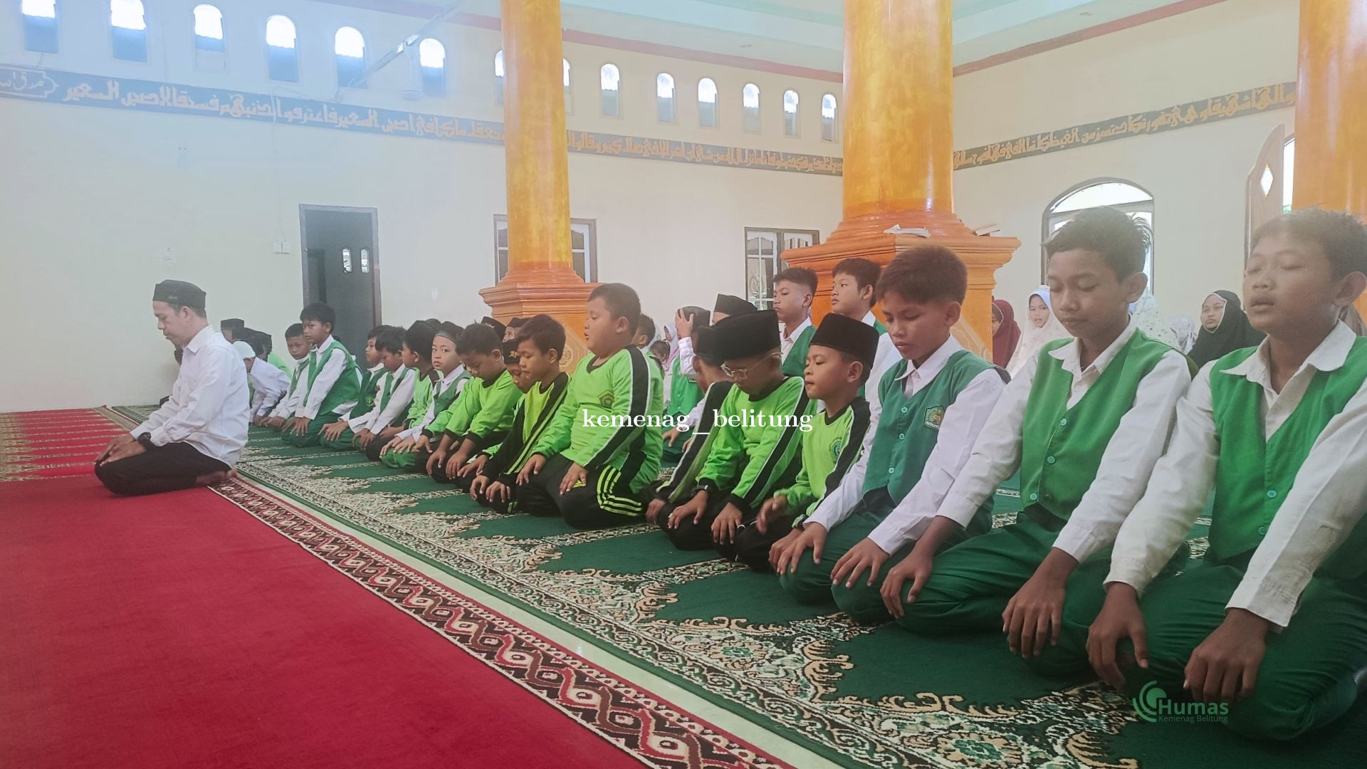 MIN 2 Belitung Tanamkan Karakter Religius Melalui Shalat Dhuha dan Hafalan Surah Pendek