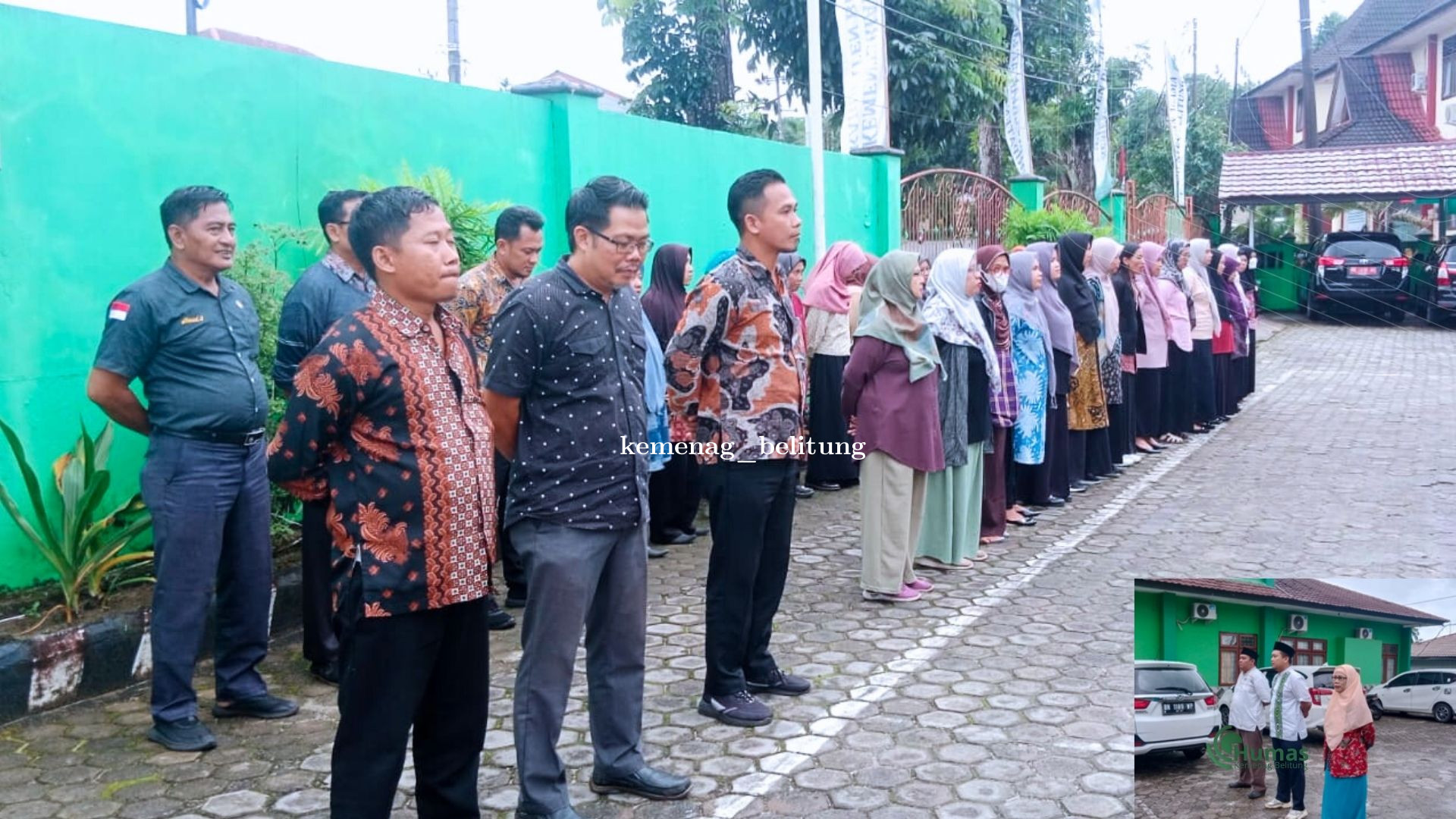 Merajut Asa di Ujung Pekan: Apel Jumat Sore Kemenag Belitung Gaungkan Persatuan ASN