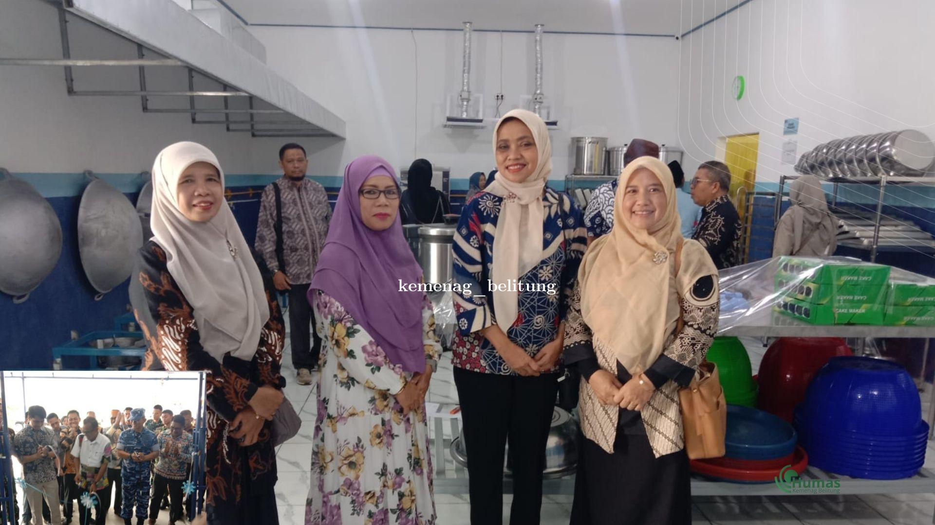 Kasi PD Pontren Kemenag Belitung Hadiri Peresmian Dapur SPPG Desa Air Saga oleh Bupati Belitung