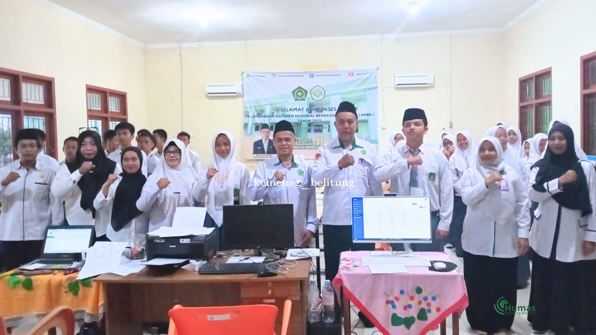 Plt. Kepala Kemenag Belitung Hadiri dan Berikan Arahan pada Pembukaan ANBK di MAN 1 Belitung
