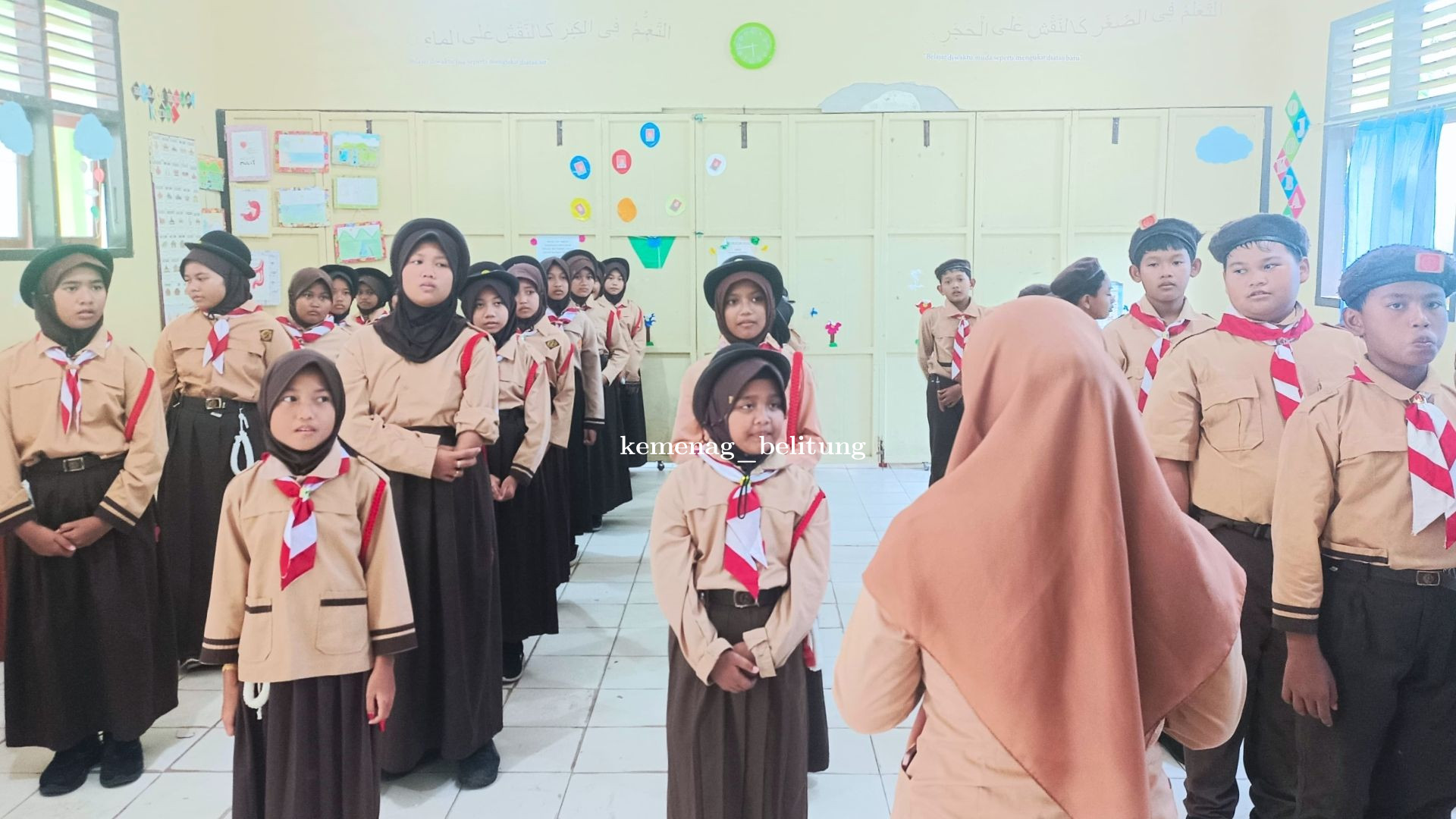 MIN 2 Belitung Tanamkan Nilai Kepramukaan pada Siswa Kelas IV, V, dan VI
