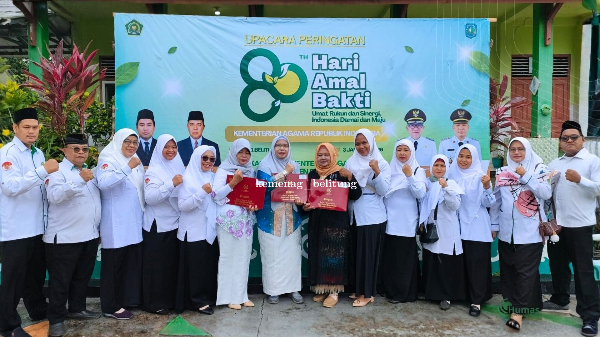 Penuh Kebersamaan, MIN 1 Belitung Aktif Sukseskan HAB Kemenag 2026