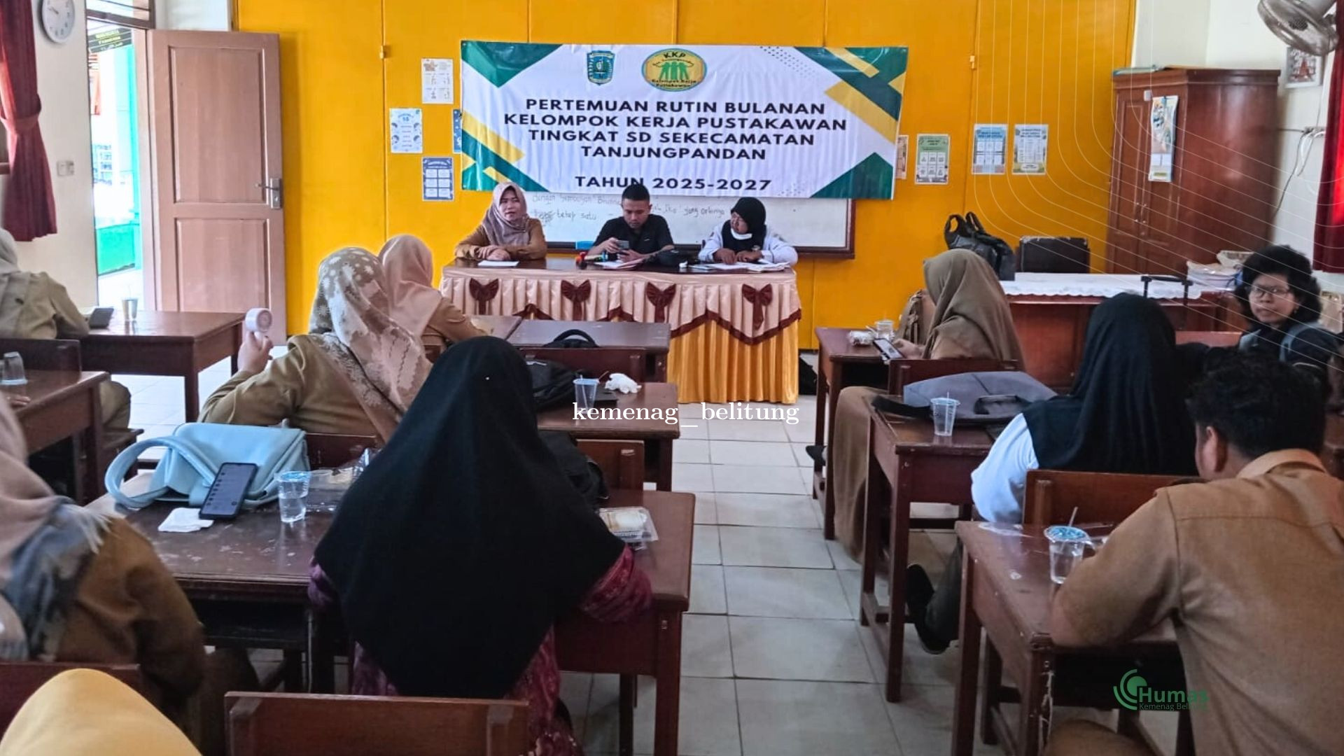 KKP Se-Kecamatan Tanjungpandan Gelar Pertemuan Bulanan di MIN 1 Belitung