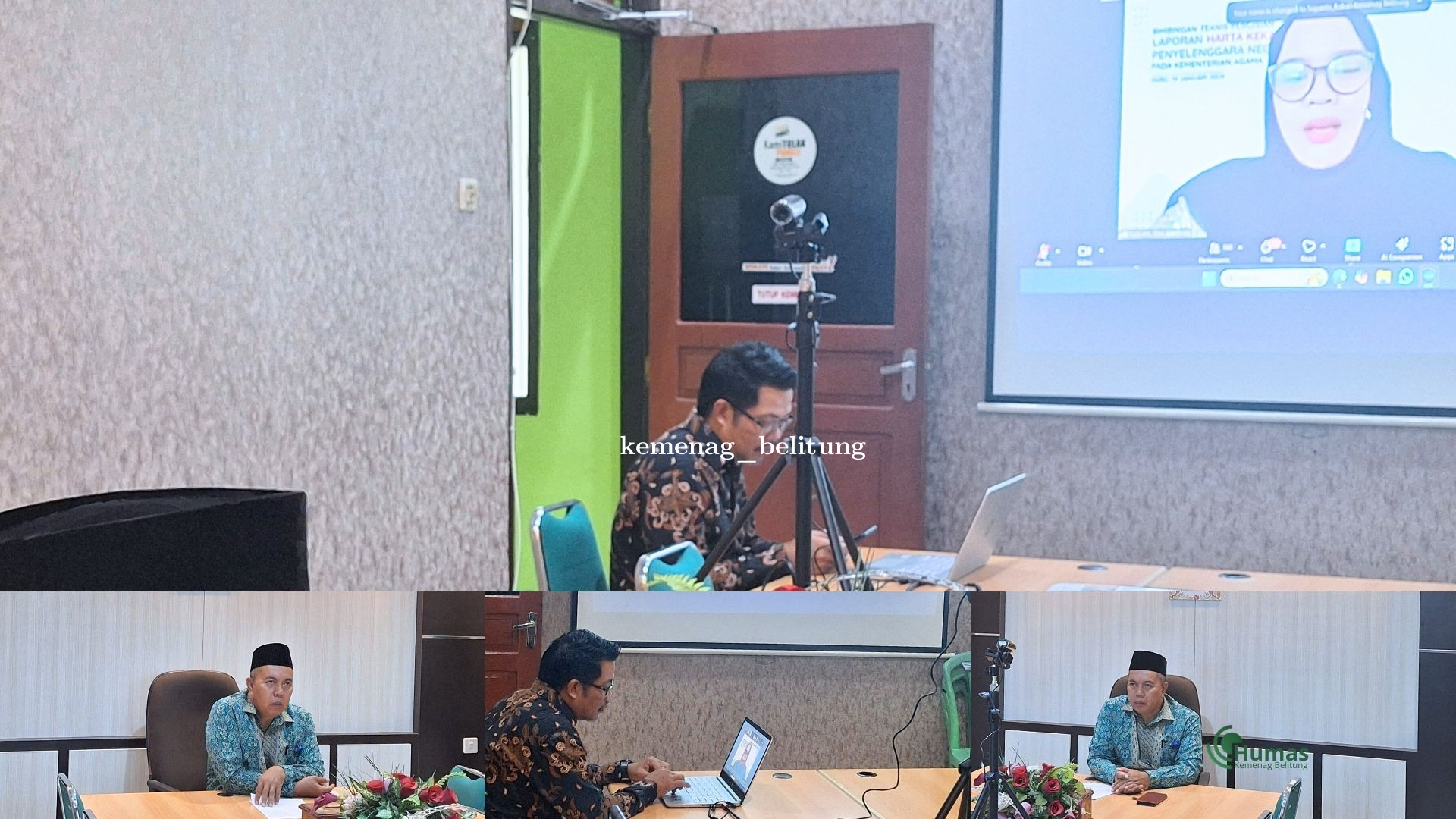 Kepala Kemenag Belitung Ikuti Bimtek LHKPN Secara Daring, Tegaskan Komitmen Transparansi