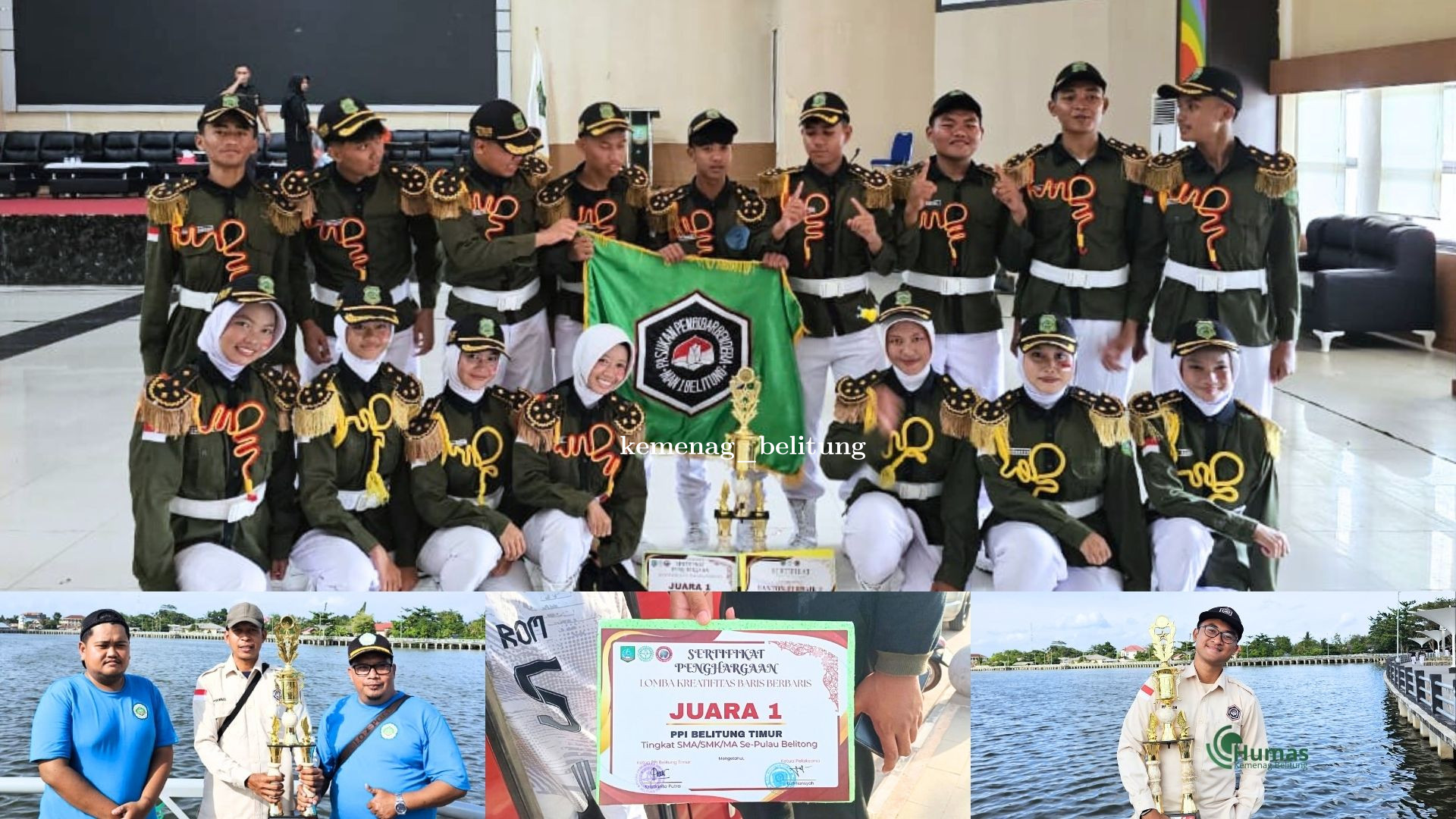 Paskibra MAN 1 Belitung Ukir Prestasi Gemilang, Sabet Juara I LKBB se-Pulau Belitung