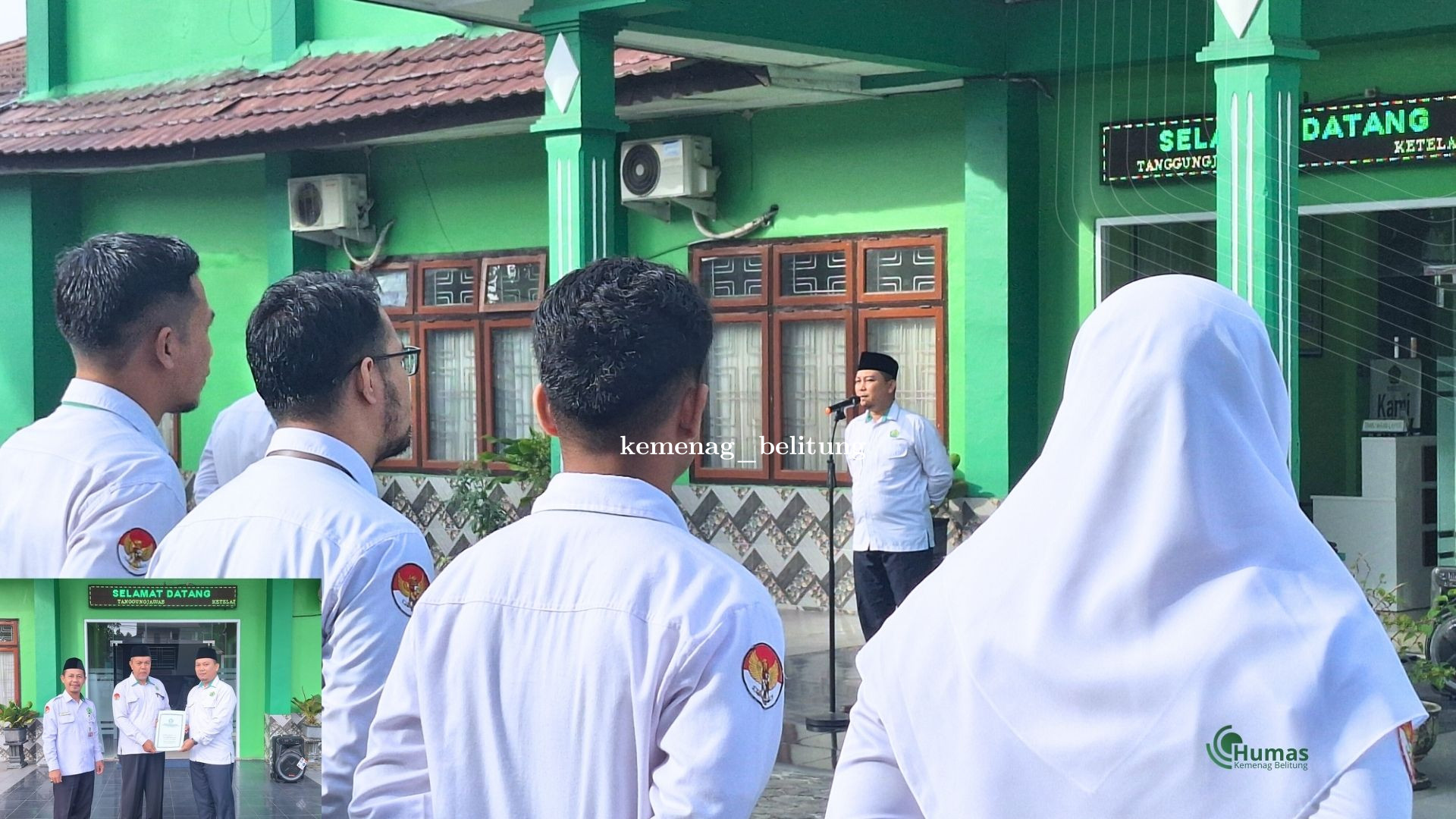 Apel Pagi Kemenag Belitung Tandai Amanah Baru Kasi PAIS sebagai Plt. Kasi Bimas Islam