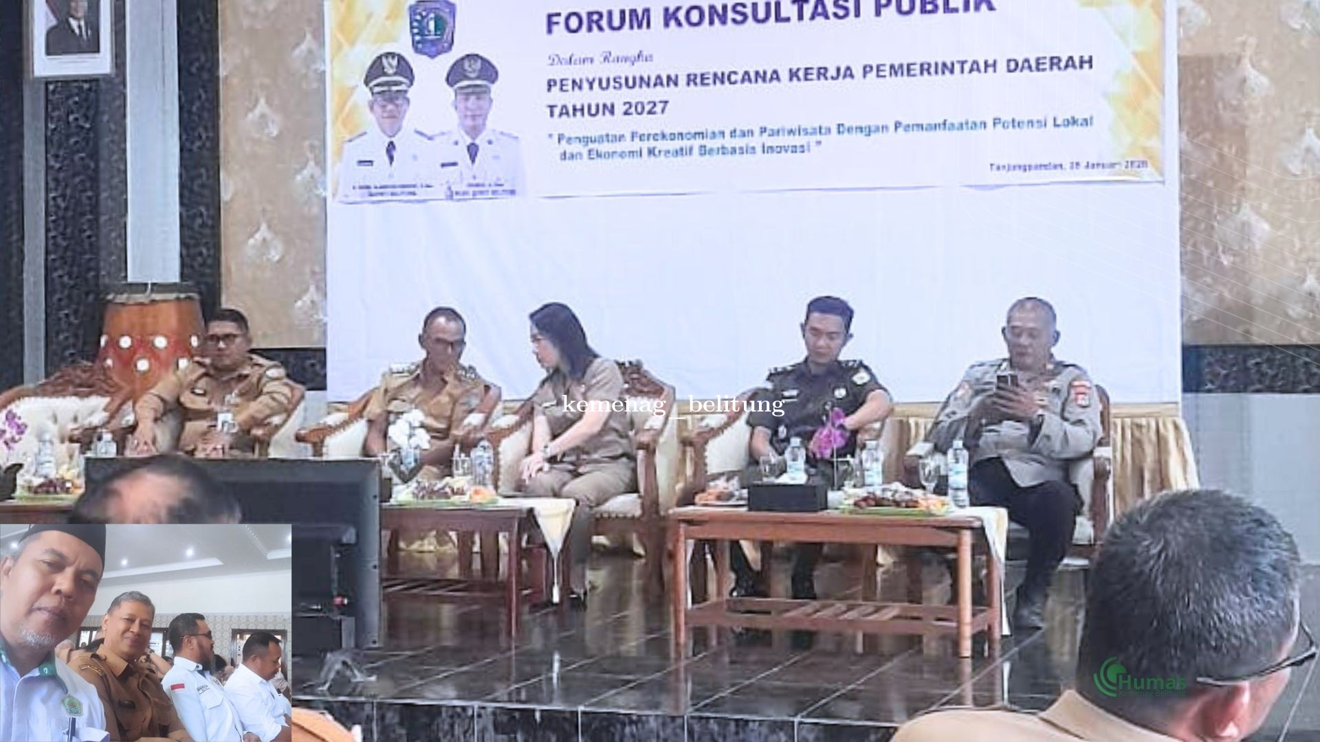 Kakan Kemenag Hadiri Forum Konsultasi Publik RKPD 2027, Kemenag Siap Perkuat Pembangunan Belitung