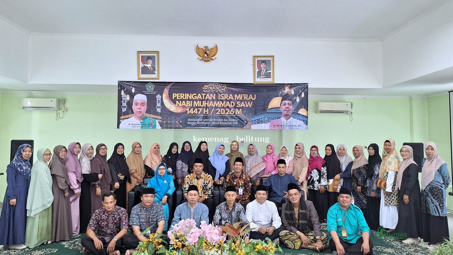 Peringati Isra Mikraj dan Evaluasi HAB: Kemenag Belitung Perkuat Kebersamaan ASN