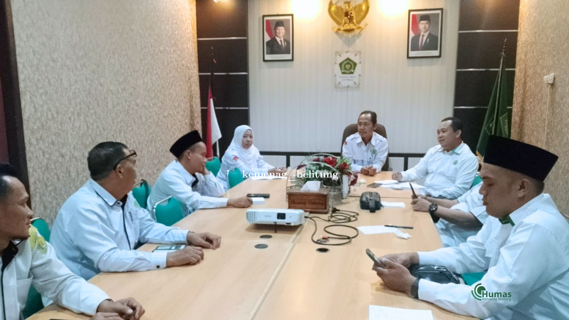 Tingkatkan Kinerja dan Disiplin, Bimas Islam Kemenag Belitung Gelar Rakor Bersama Kepala KUA