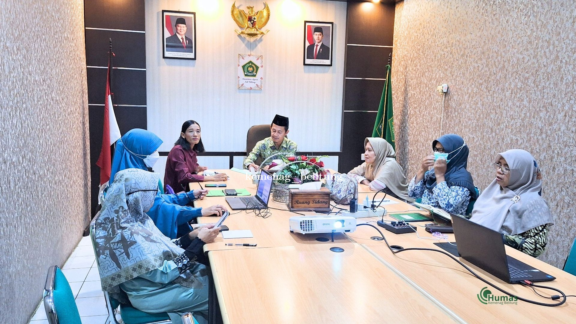 Kasubag TU Kemenag Belitung Ikuti Zoom Bedah LKE SDM Aparatur Kemenag