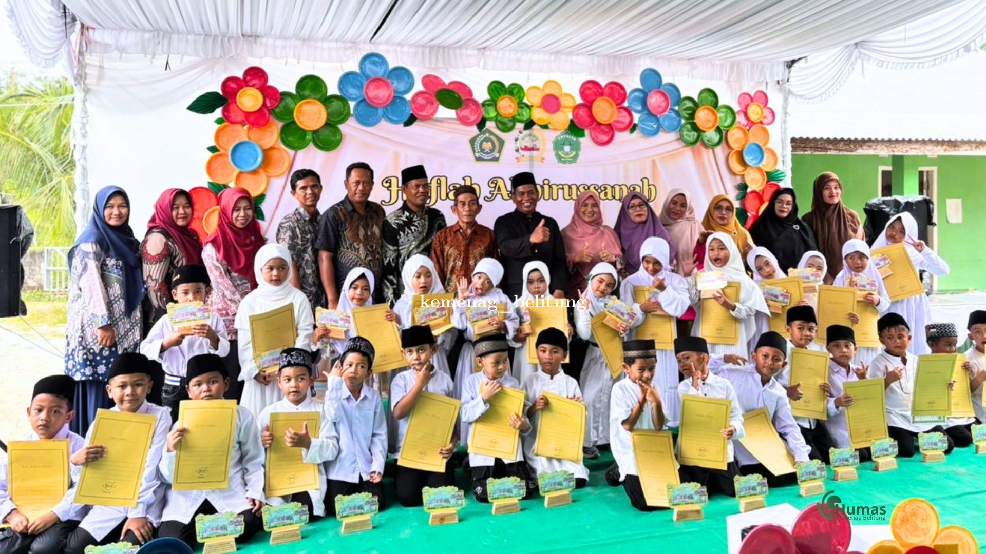 Kemenag Belitung Hadiri Syukuran Kelulusan RA Nurul Huda Badau, Tanamkan Generasi Qurani Berprestasi