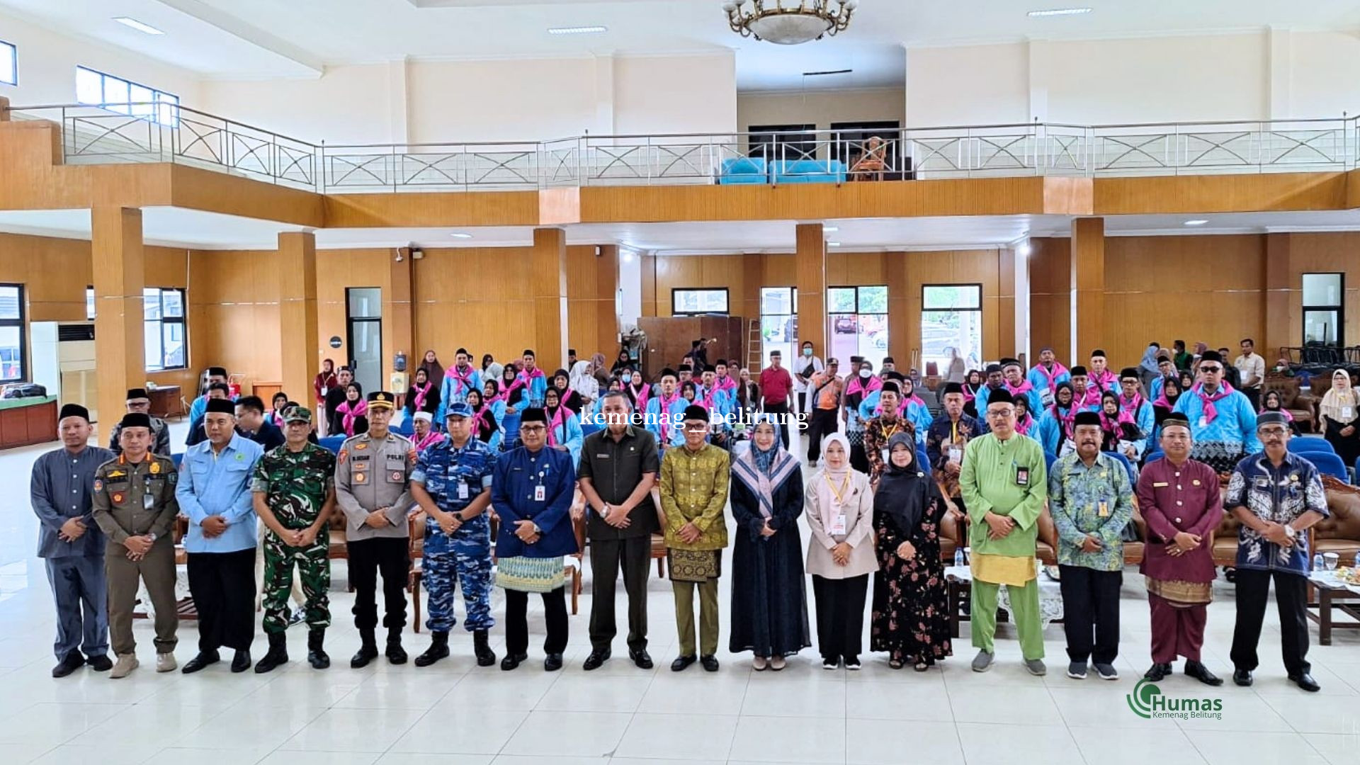 Kakan Kemenag Hadiri Pelepasan 42 Jemaah Haji Belitung 2026 di Gedung Pemkab Penuh Haru