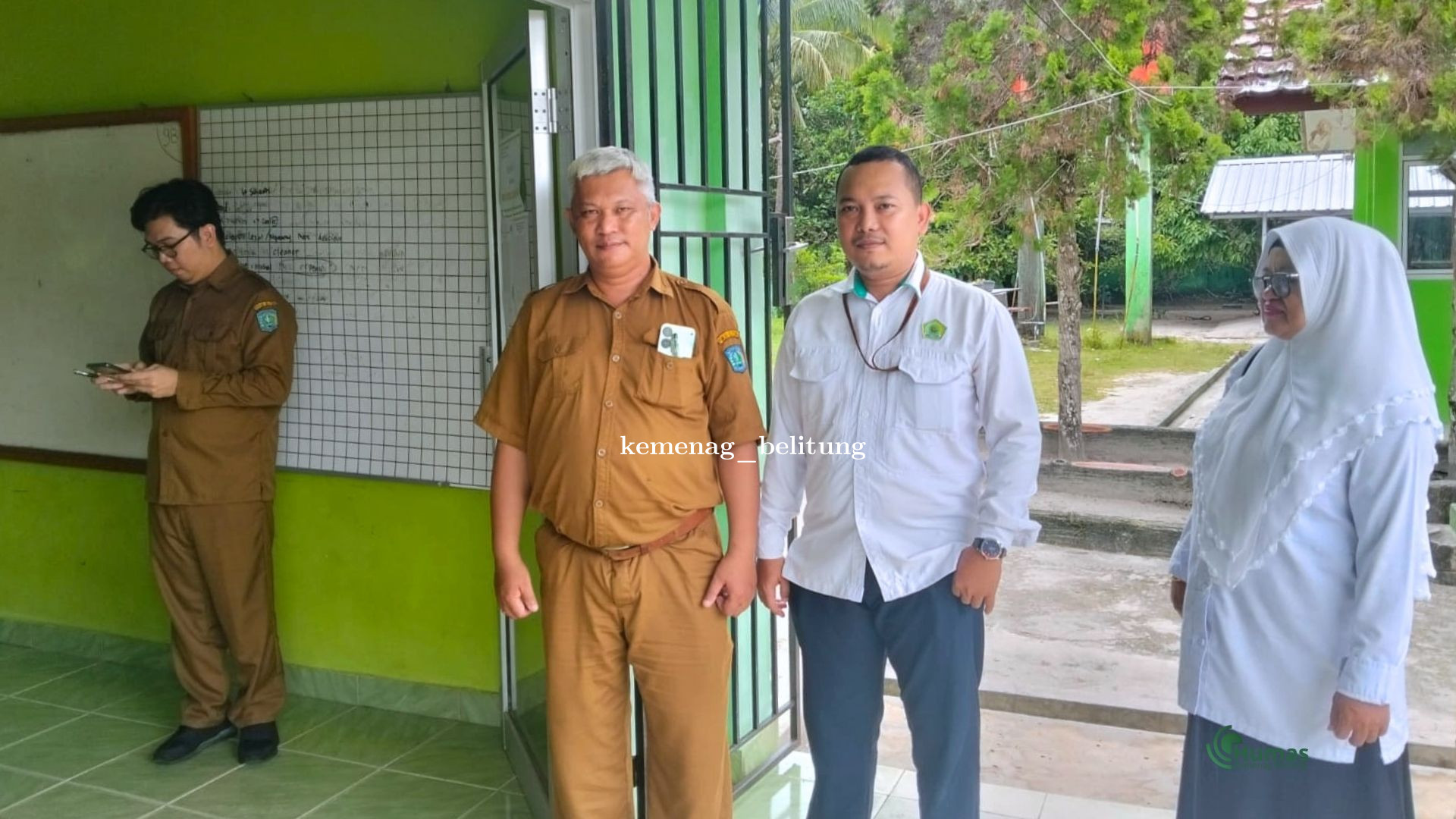 Kawal Ujian PAI SMPN 1 dan SMPN 2 Badau, Kemenag Belitung Perkuat Mutu Pendidikan