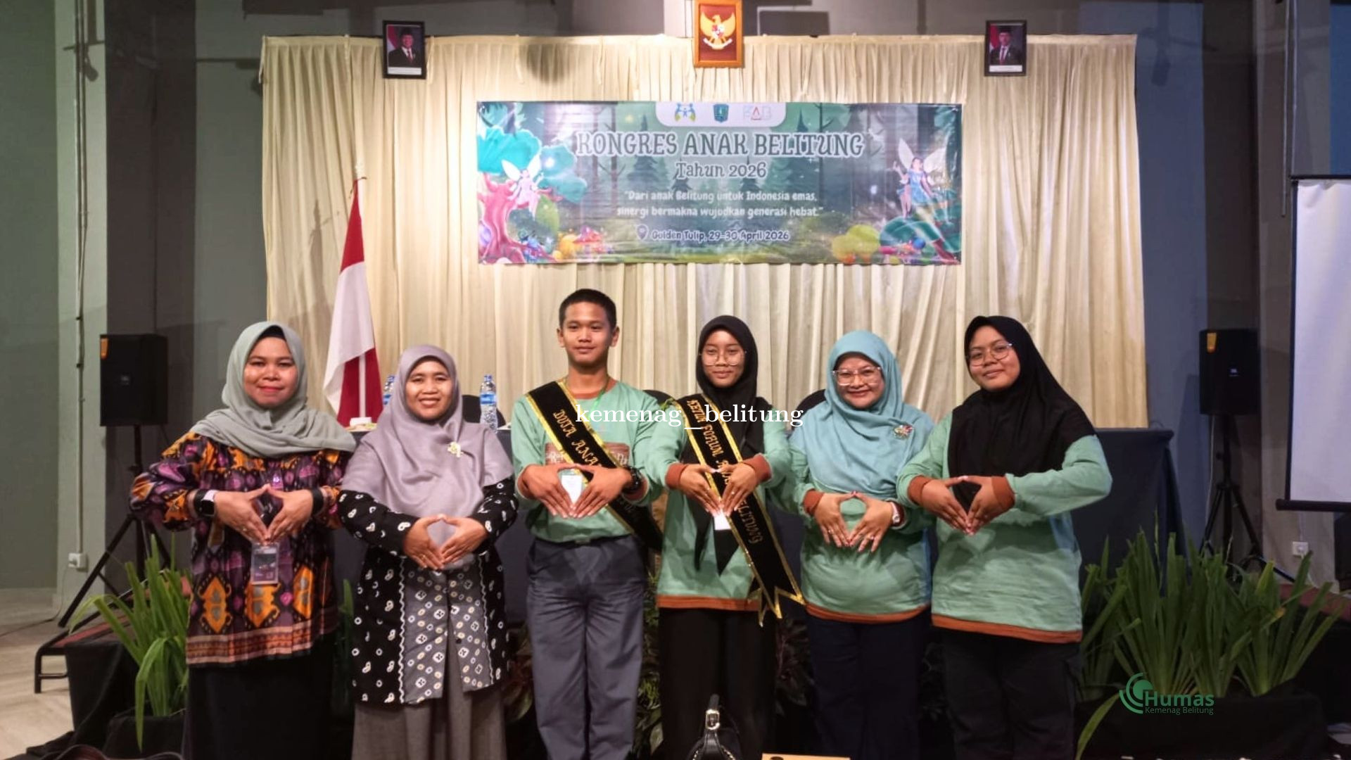 Peran Kemenag Belitung Nyata, Dua Siswa MAN 1 Jadi Duta Anak Kabupaten Belitung 2026 