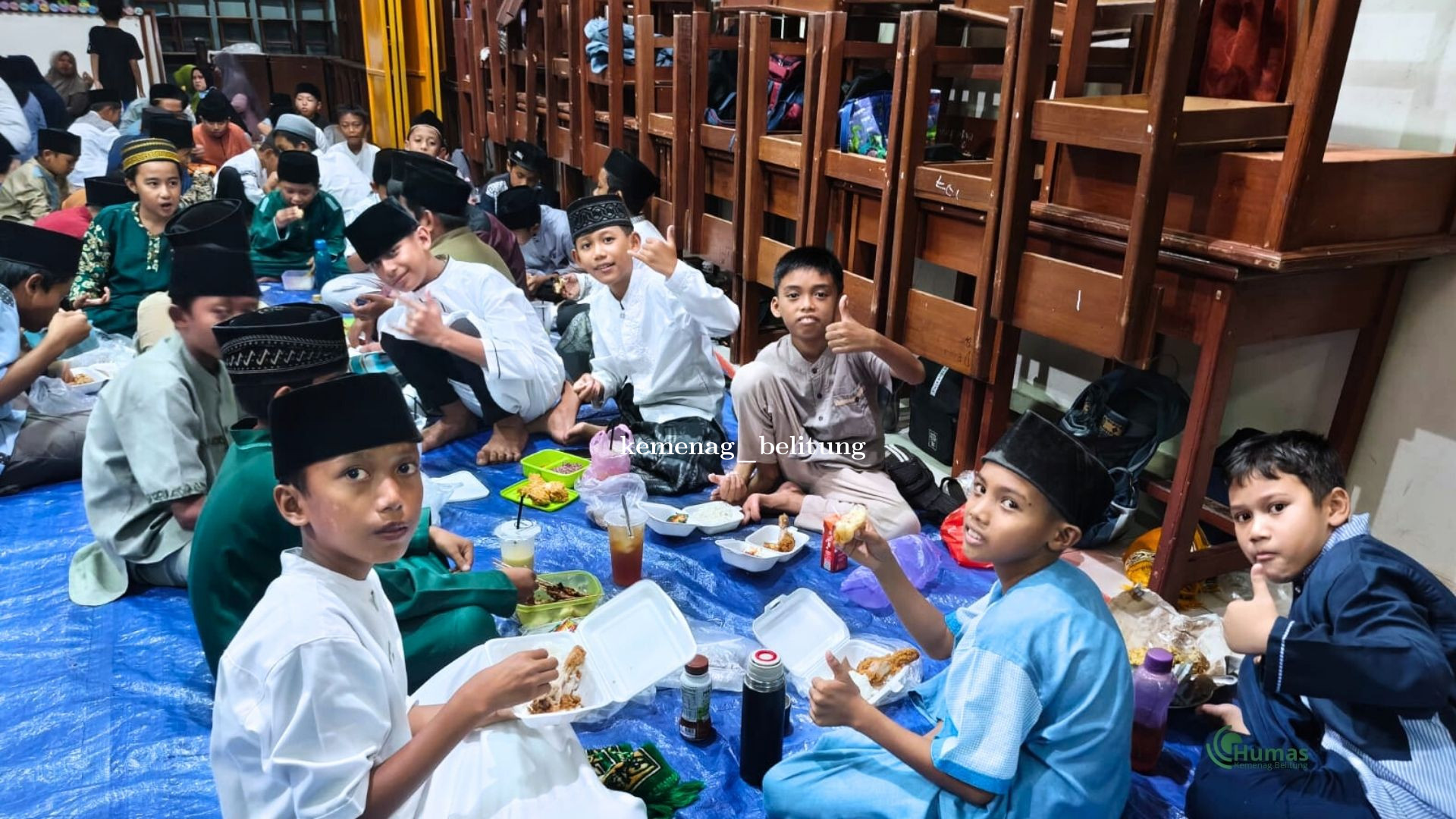 Hangatnya Kebersamaan Ramadan, MIN 1 Belitung Laksanakan Buka Puasa Bersama