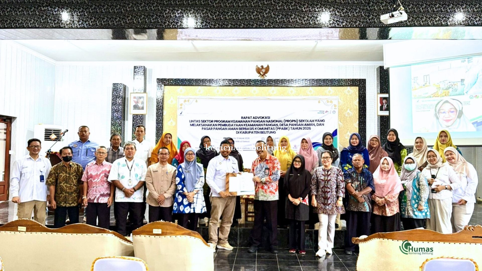 Kemenag Belitung Hadiri Rapat Advokasi Program Keamanan Pangan 2026