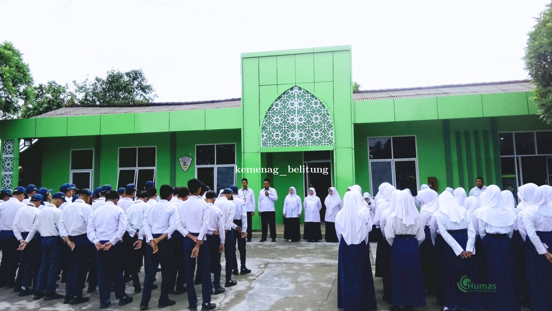 TKA MTsN 1 Belitung di Mulai, Kepala Kemenag Tekankan Kejujuran