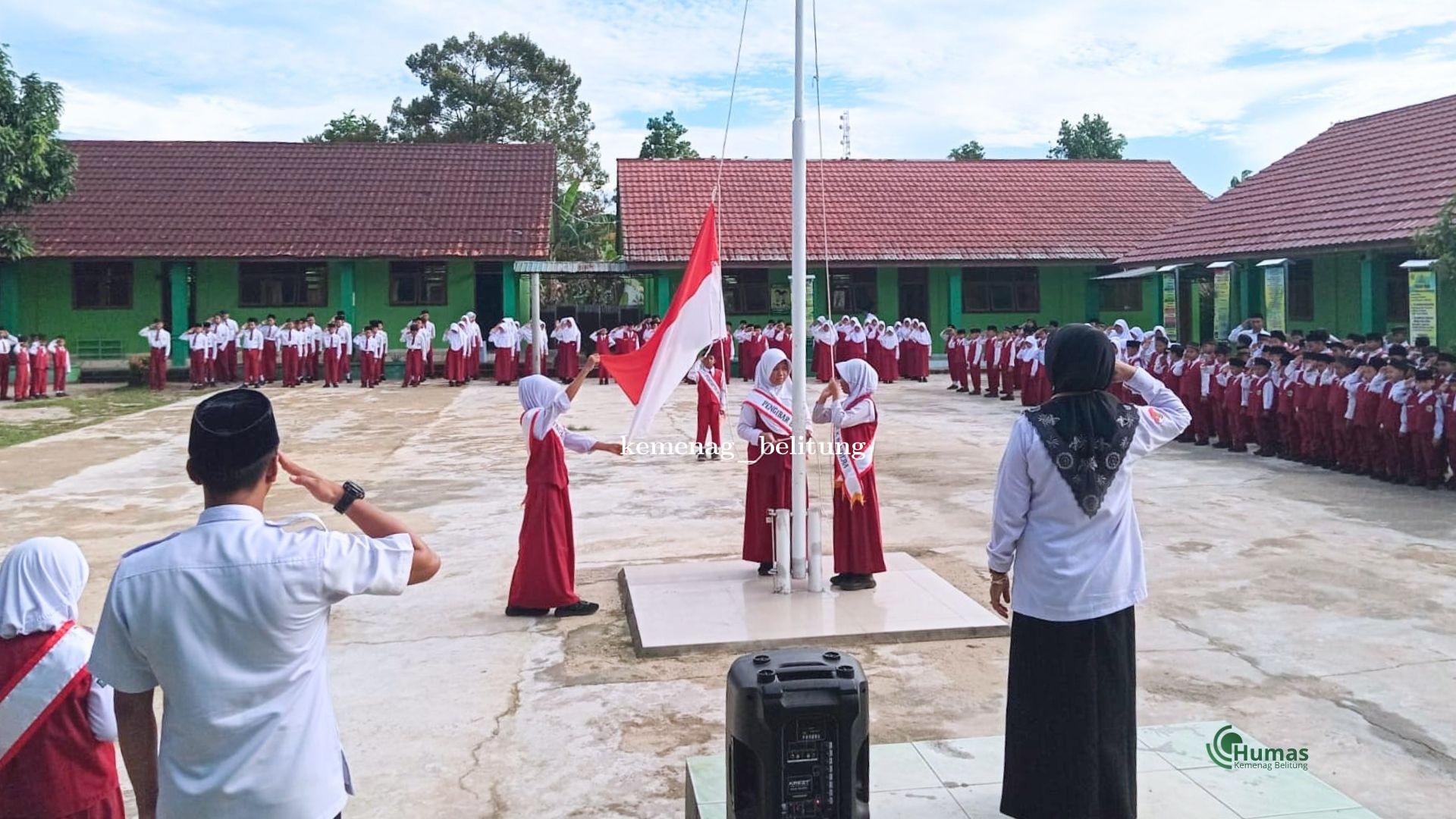 Penguatan Karakter Siswa, MIN 1 Belitung Terapkan Aturan Baru Upacara Bendera