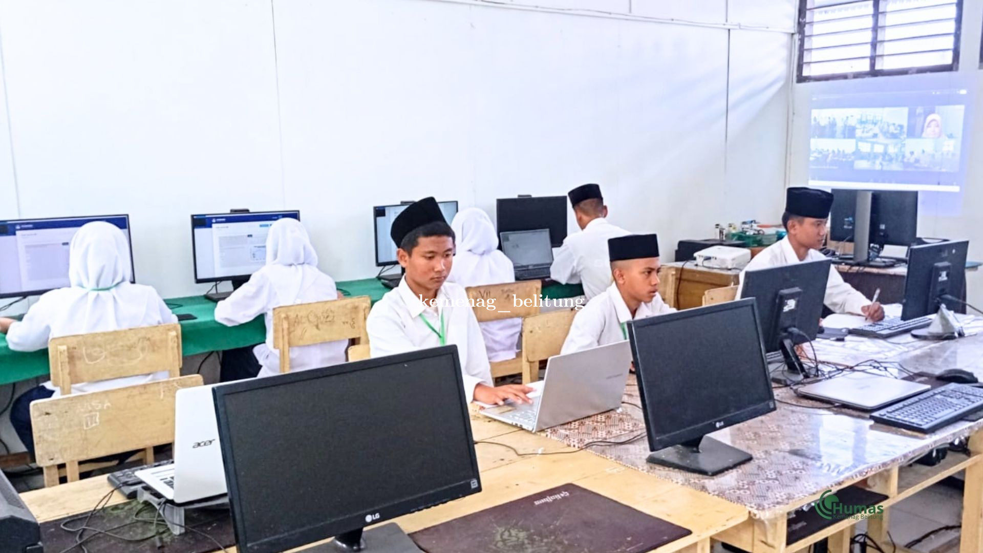 Kemenag Belitung Monitoring TKA di MTs An Nawawi dan MTs At Taqwa